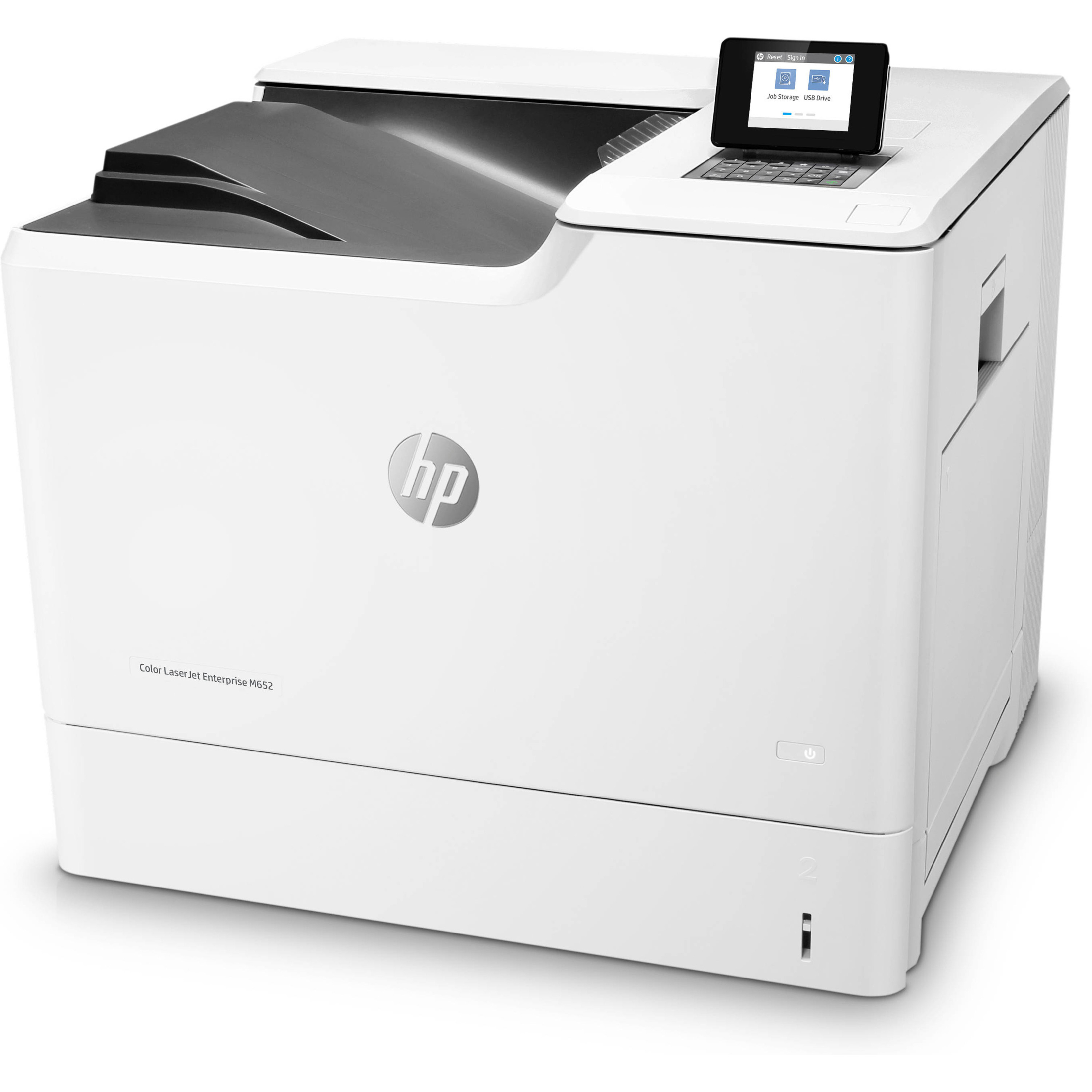 HP LaserJet M652dn Laser Printer - Color - Ethernet - Plain Paper Print — alternate image1