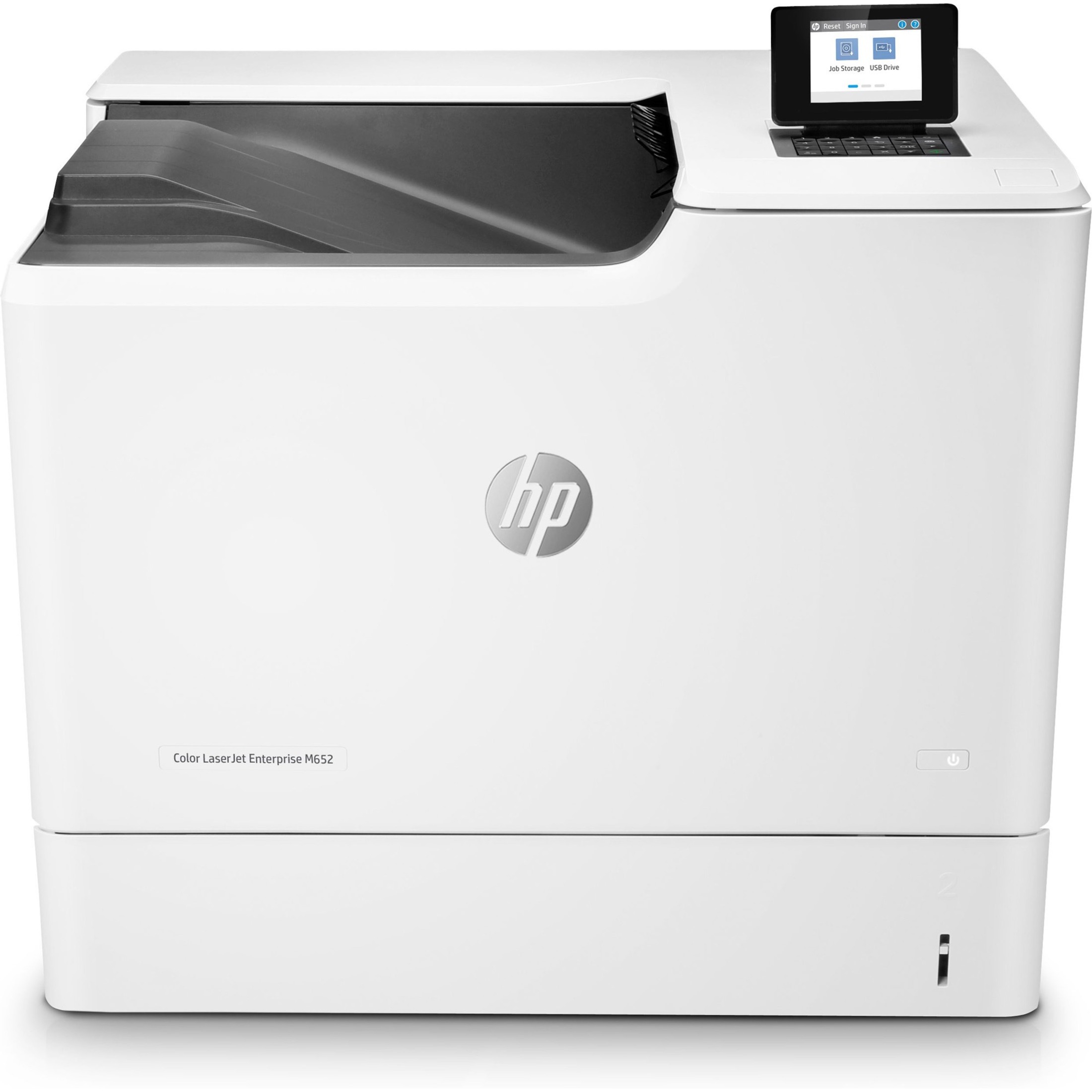 HP LaserJet M652dn Laser Printer - Color - Ethernet - Plain Paper Print — frontmaximum