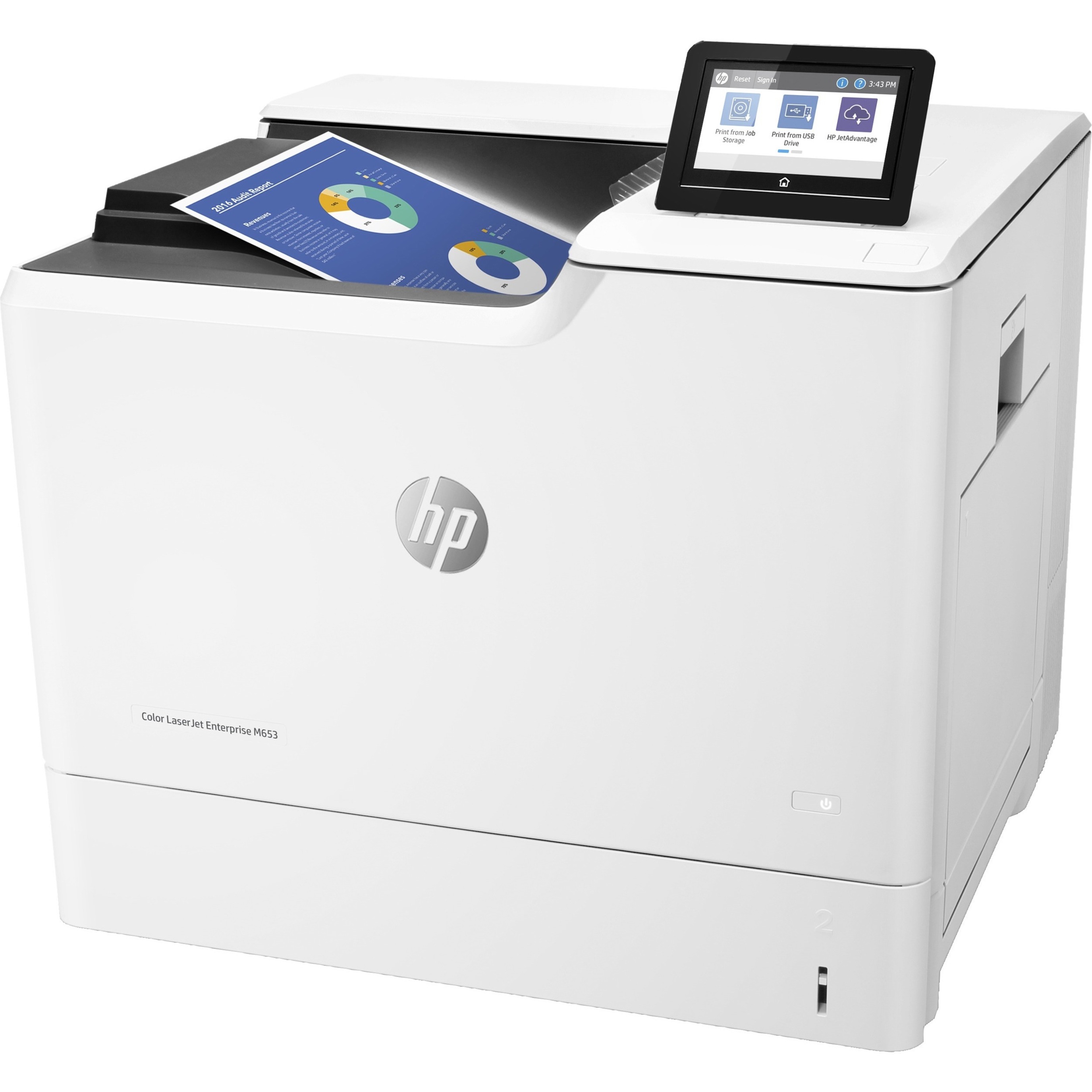 HP LaserJet M653dn Laser Printer - Color - Ethernet - Plain Paper Print — leftmaximum
