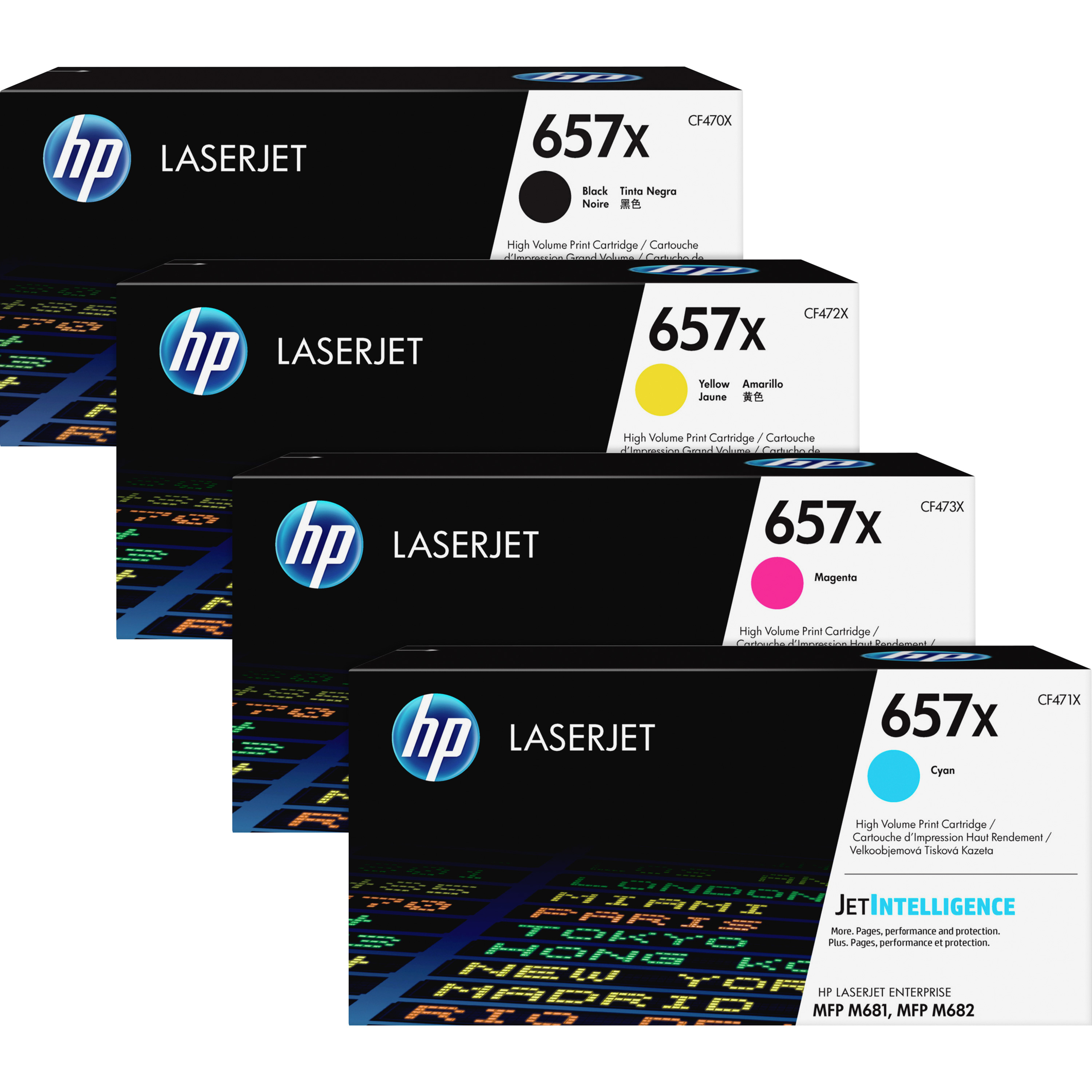 HP 657X (CF472X) Original High Yield Laser Toner Cartridge - Yellow - 1 Each - 23000 Pages — collections