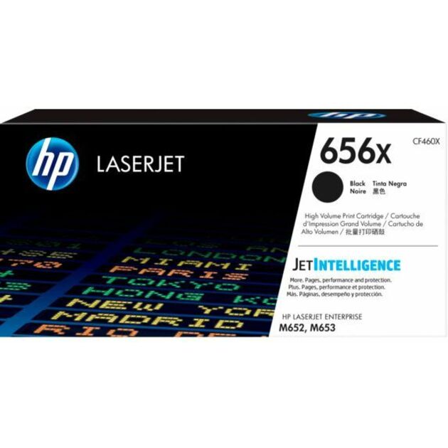 HP 656X (CF460X) Original High Yield Laser Toner Cartridge - Black - 1 Each - 27000 Pages