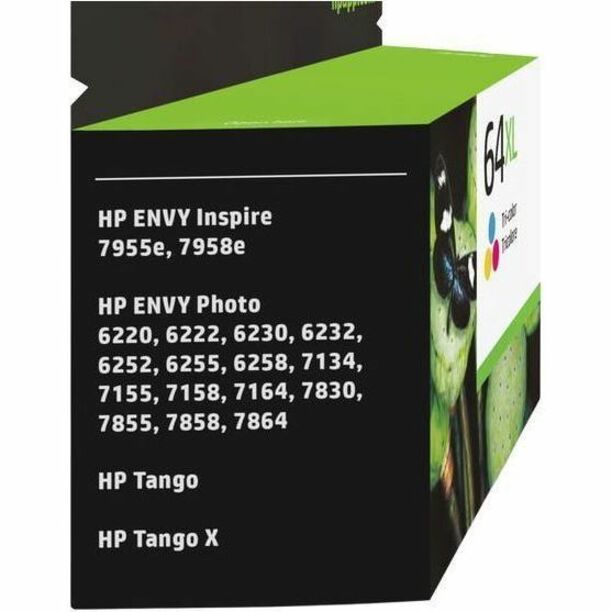 HP 64XL Original High Yield Inkjet Ink Cartridge - Tri-color - 1 Each - 415 Pages — alternate image1