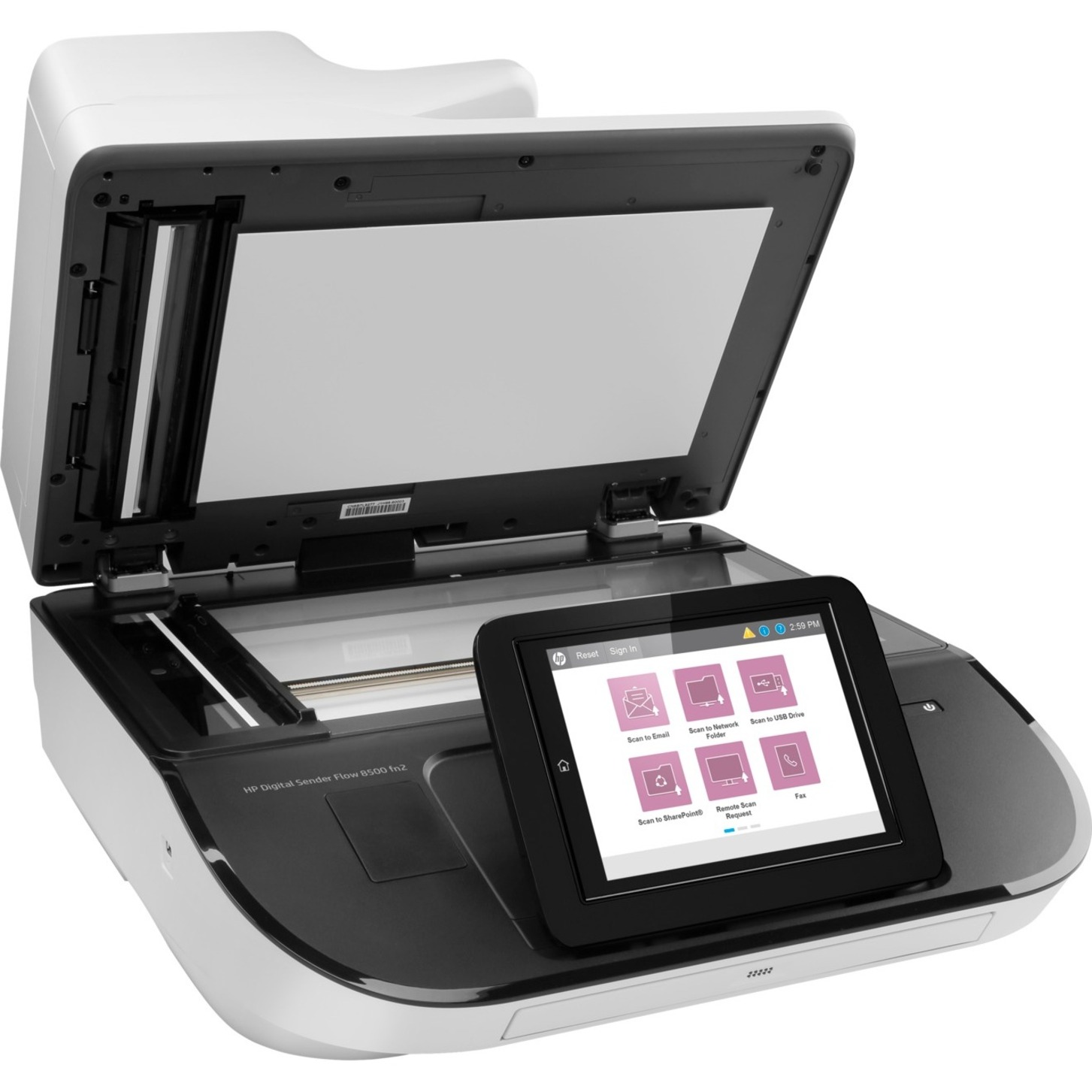 HP Digital Sender 8500 Sheetfed Scanner - 600 dpi Optical - 24-bit Color - 8-bit Grayscale - 92 ppm (Mono) - 184 ppm (Color) - USB — alternate image1