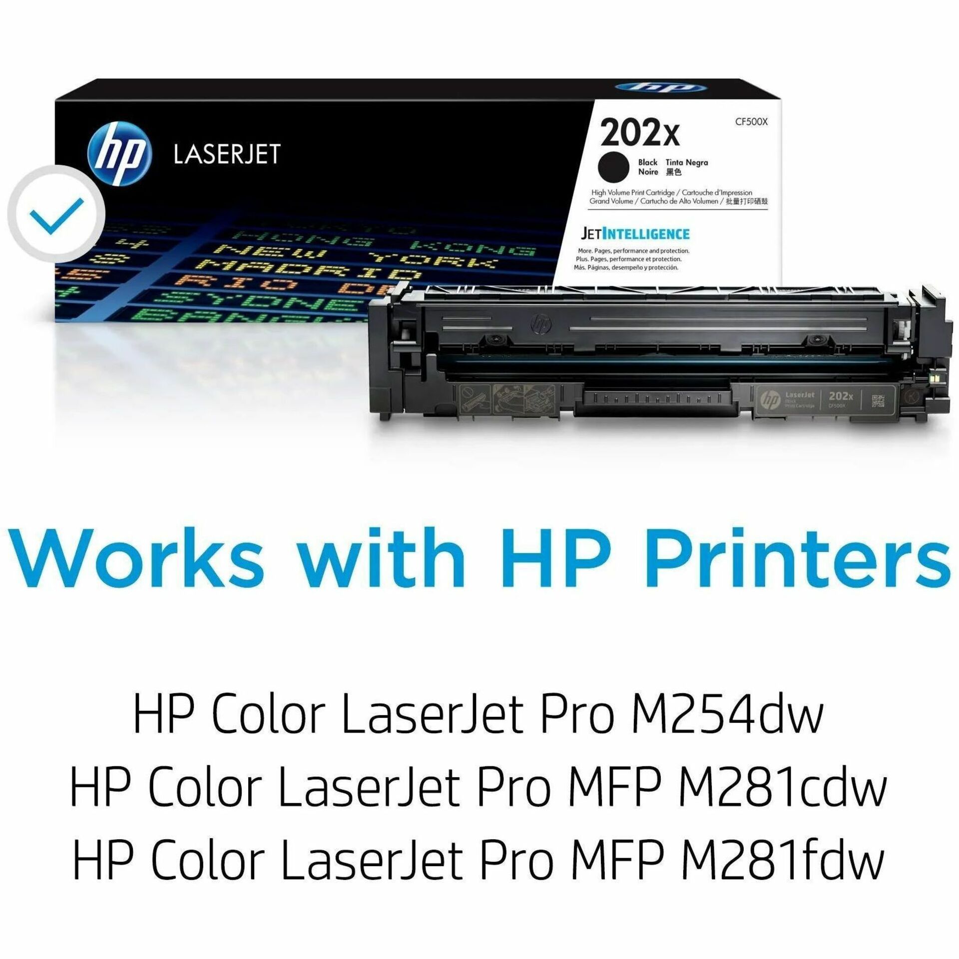 HP 202X (CF500X) Original High Yield Laser Toner Cartridge - Black - 1 Each - 3200 Pages — alternate image2
