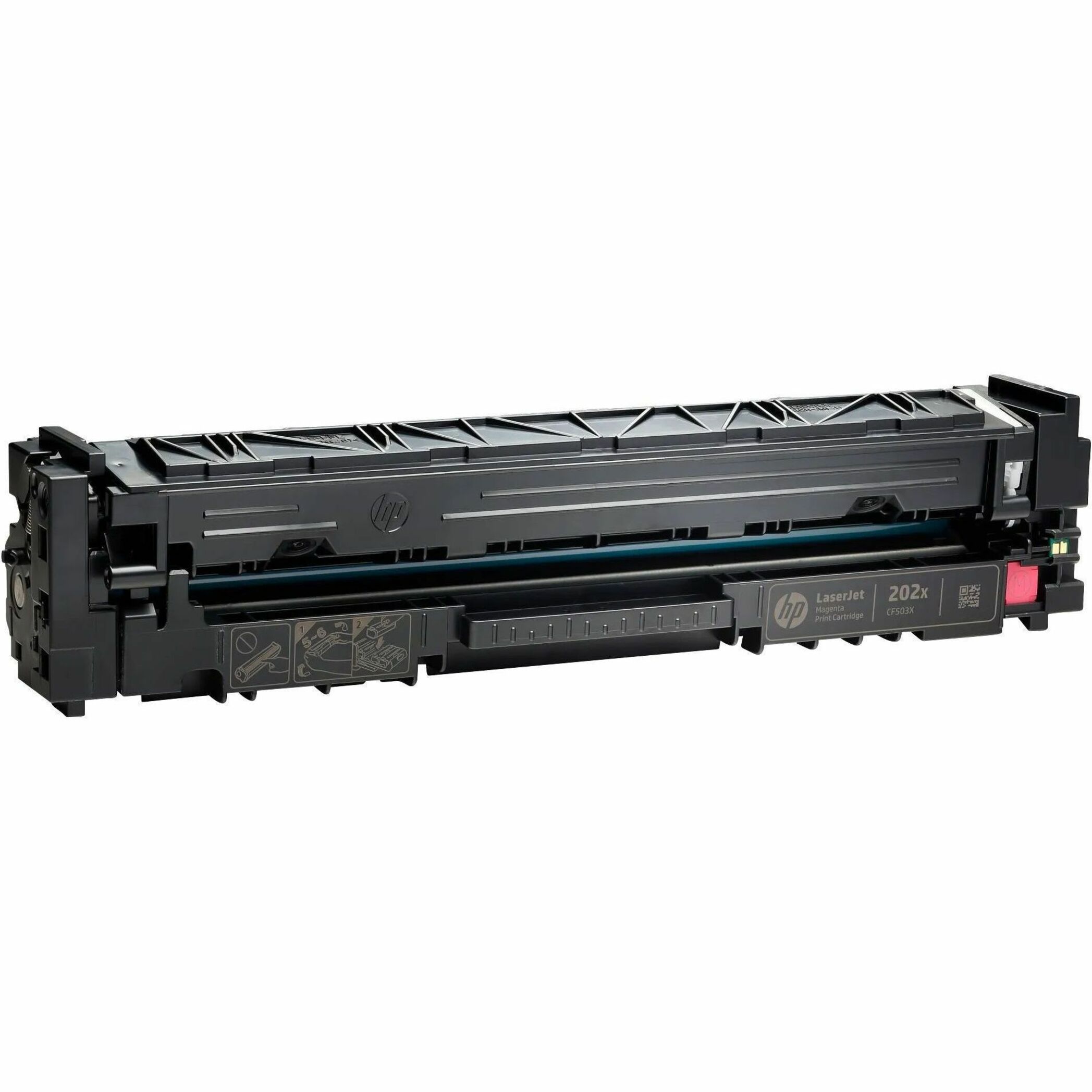 HP 202X (CF503X) Original High Yield Laser Toner Cartridge - Magenta - 1 Each - 2500 Pages — alternate image1