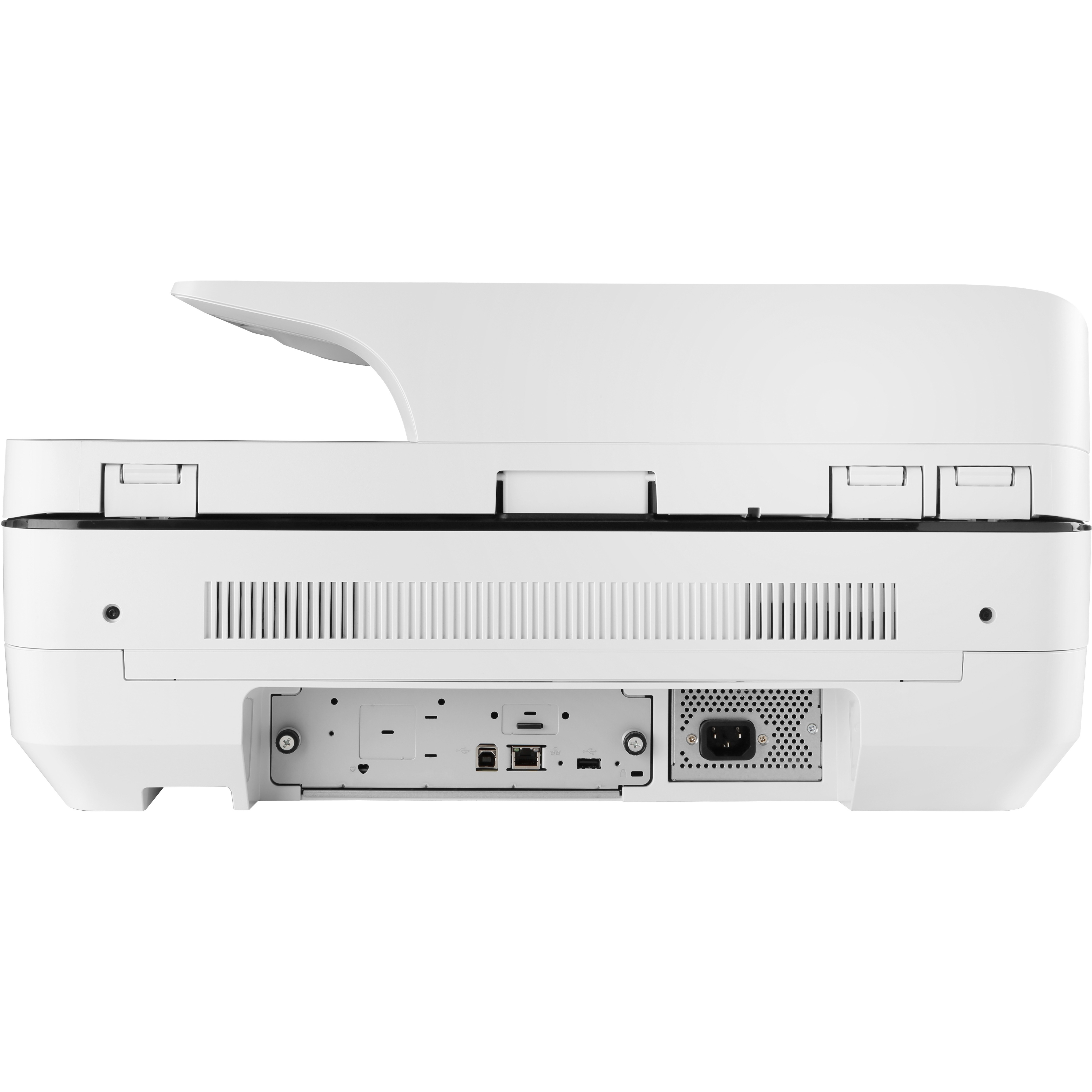 HP Scanjet Flow N9120 fn2 Sheetfed Scanner - 600 dpi Optical - 24-bit Color - 8-bit Grayscale - 120 ppm (Mono) - 120 ppm (Color) - Duplex Scanning - USB — rear