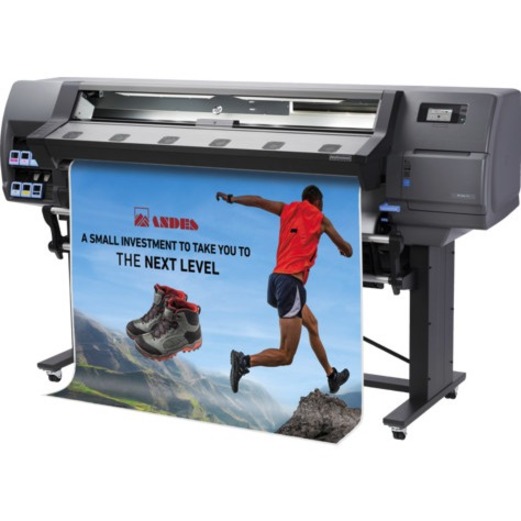 HP Latex 115 Inkjet Large Format Printer - 54" Print Width - Color - 6 Color(s) - 517 ft²/h Color Speed - 1200 x 1200 dpi - Ethernet - Floor Standing Supported — leftmaximum