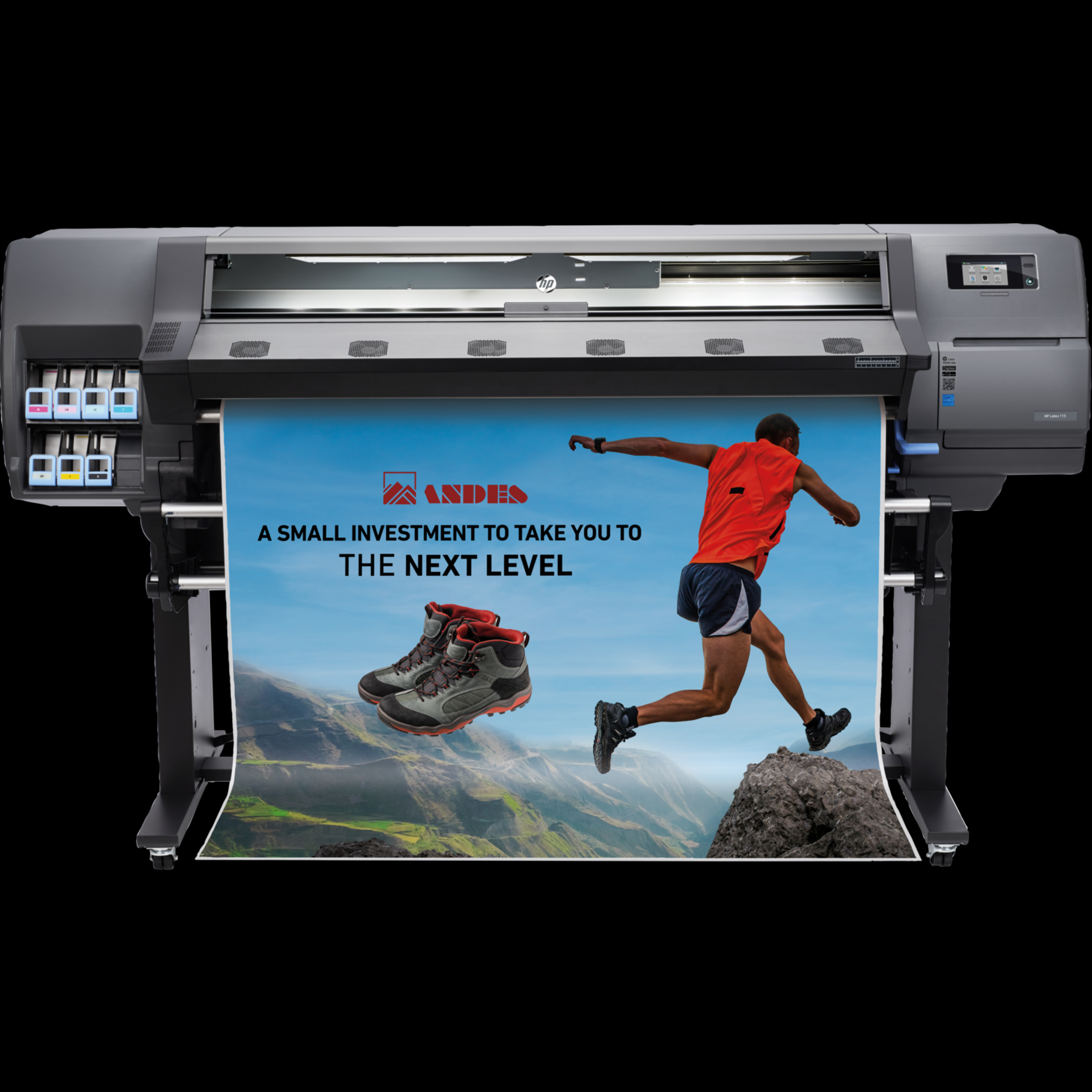 HP Latex 115 Inkjet Large Format Printer - 54" Print Width - Color - 6 Color(s) - 517 ft²/h Color Speed - 1200 x 1200 dpi - Ethernet - Floor Standing Supported