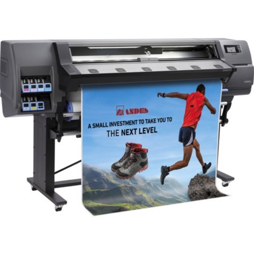 HP Latex 115 Inkjet Large Format Printer - 54" Print Width - Color - 6 Color(s) - 517 ft²/h Color Speed - 1200 x 1200 dpi - Ethernet - Floor Standing Supported — right