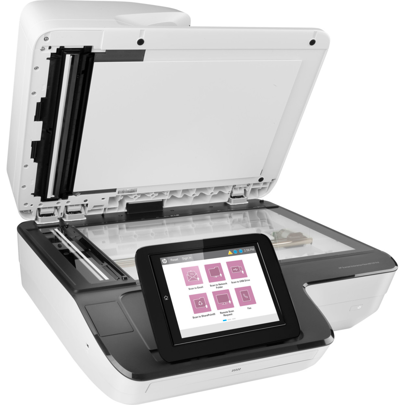 HP Scanjet N9120 Sheetfed Scanner - 600 dpi Optical - Black, White - 24-bit Color - 8-bit Grayscale - 120 ppm (Mono) - 120 ppm (Color) - Duplex Scanning - USB — alternate image1