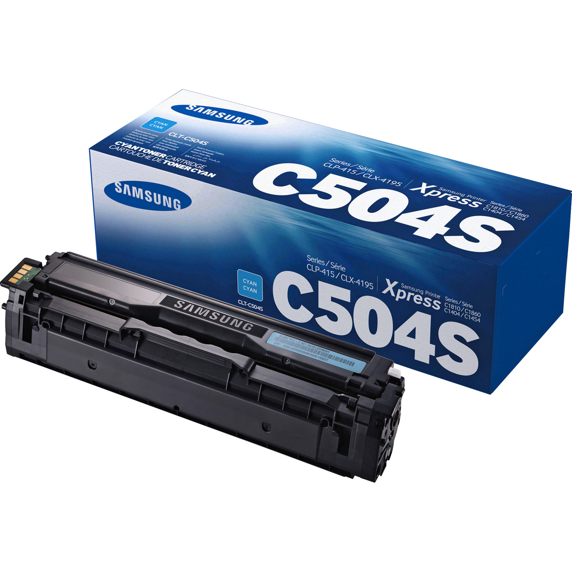HP CLT-C504S (SU029A) Laser Toner Cartridge - Cyan - 1 Each - 18000 Pages — out of package