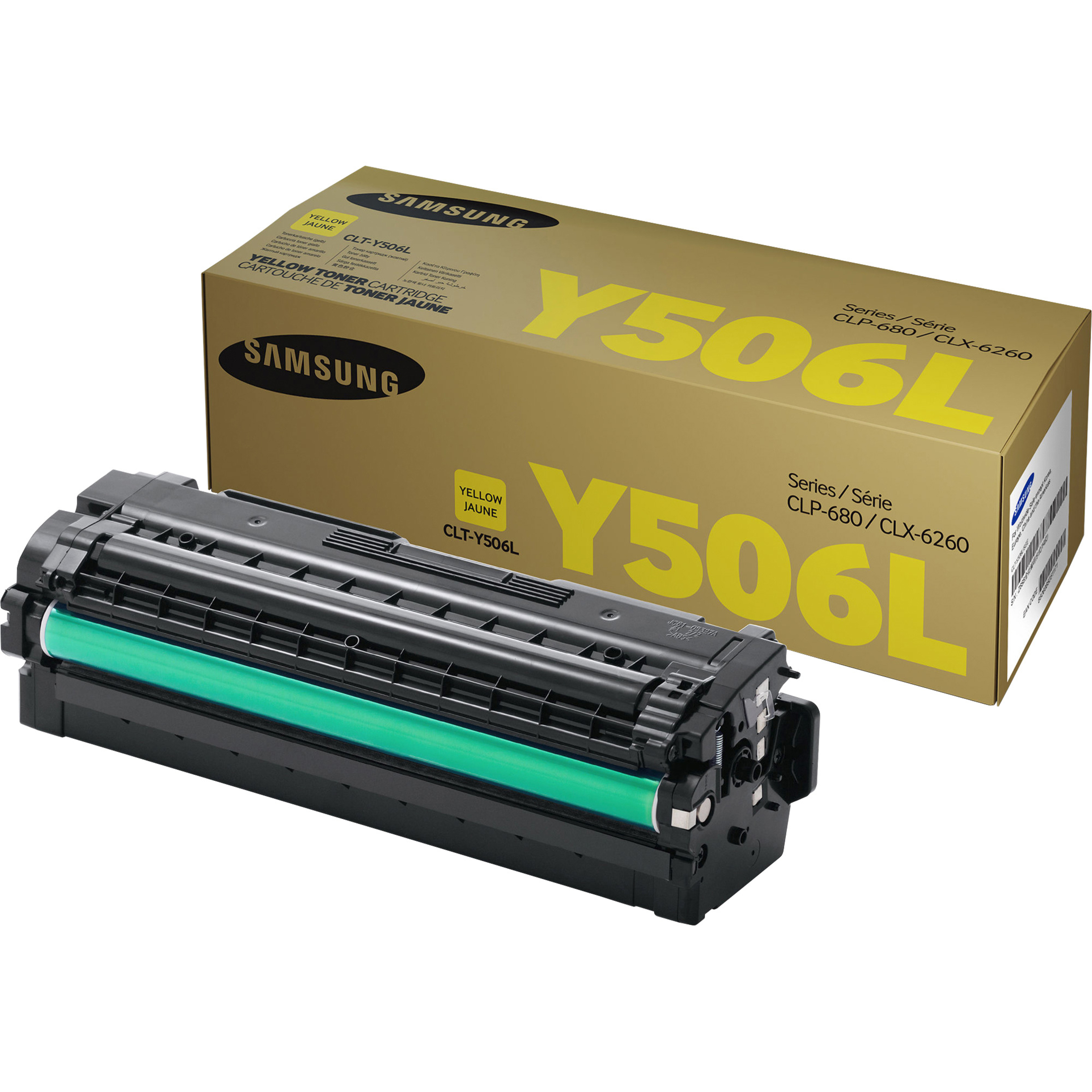 Samsung CLT-Y506L (SU519A) Toner Cartridge - Yellow - 3500 Pages — out of package