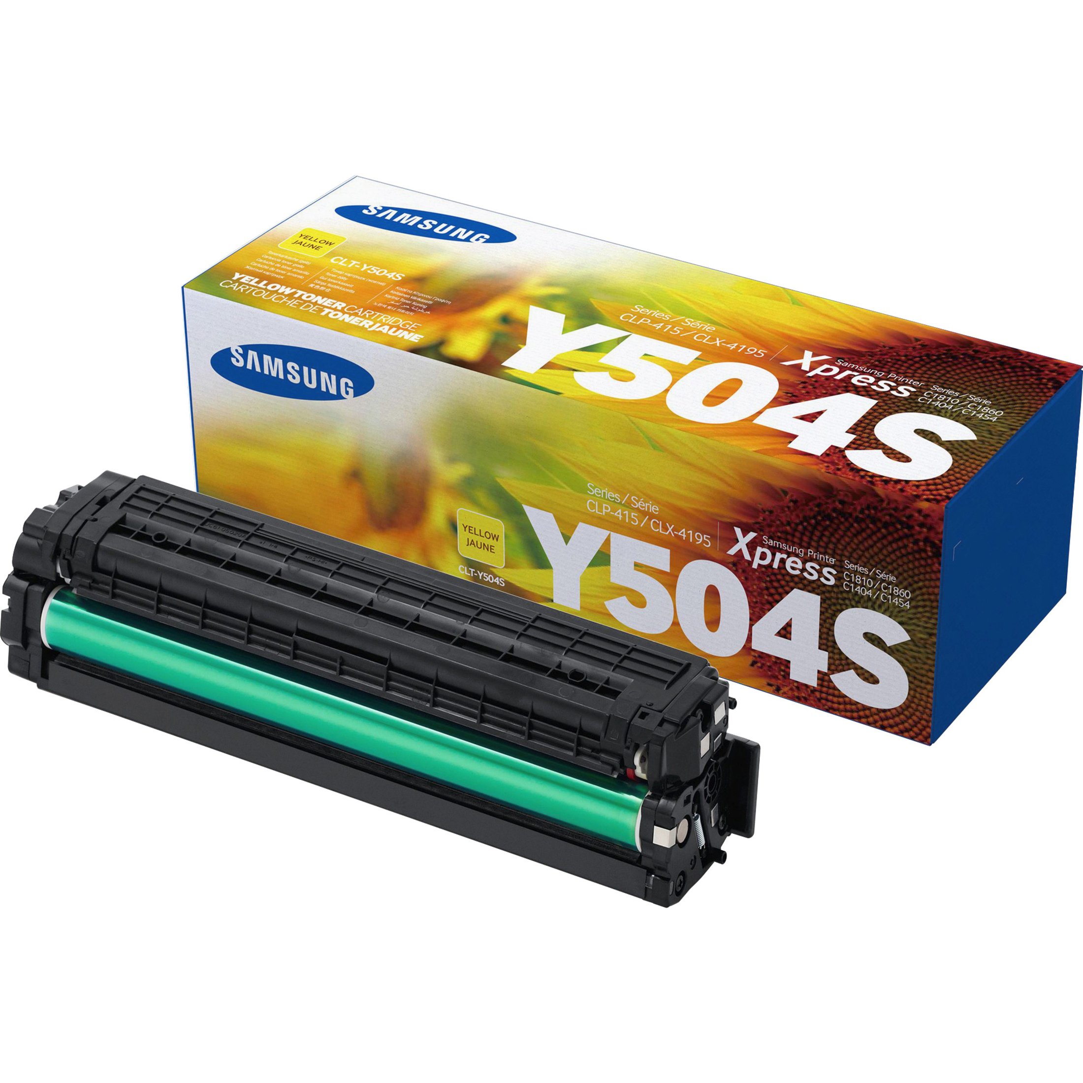 HP CLT-Y504S (SU506A) Laser Toner Cartridge - Yellow - 1 Each - 1800 Pages — out of package