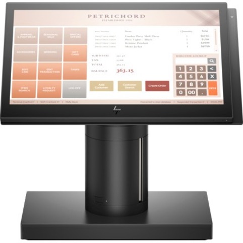HP Engage One All-in-One System Model 143 - Core i3 2.40 GHz - 8 GB DDR4 SDRAM - 128 GB SSD M.2/SATA - Windows 10 Pro — alternate image1