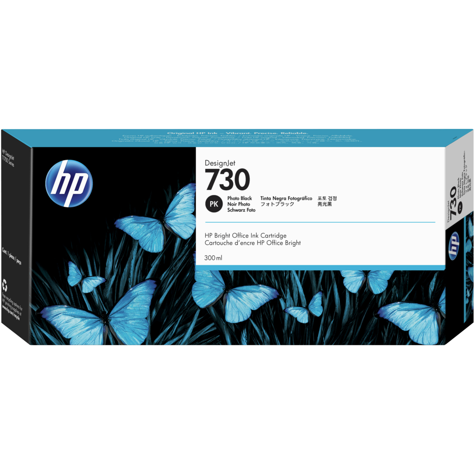 HP 730 Original High Yield Inkjet Ink Cartridge - Photo Black Pack