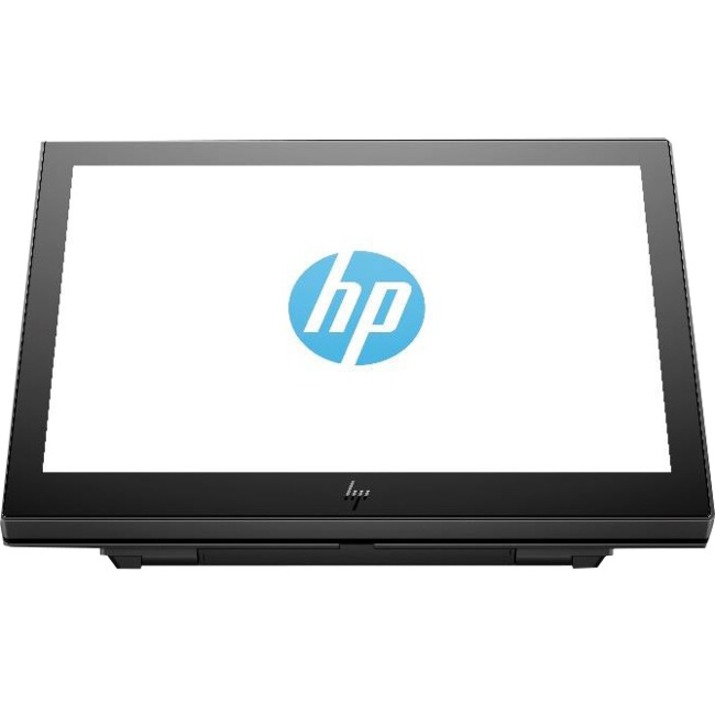 HP ElitePOS LCD Touchscreen Monitor - 16:10 - 25 ms - 10.1" Viewable - Projected Capacitive - Multi-touch Screen - 1280 x 800 - WXGA - 16.1 Million Colors - 800:1 - 500 Nit - LED Backlight - USB - USB Type-C - Ebony Black - 3 Year — frontmaximum