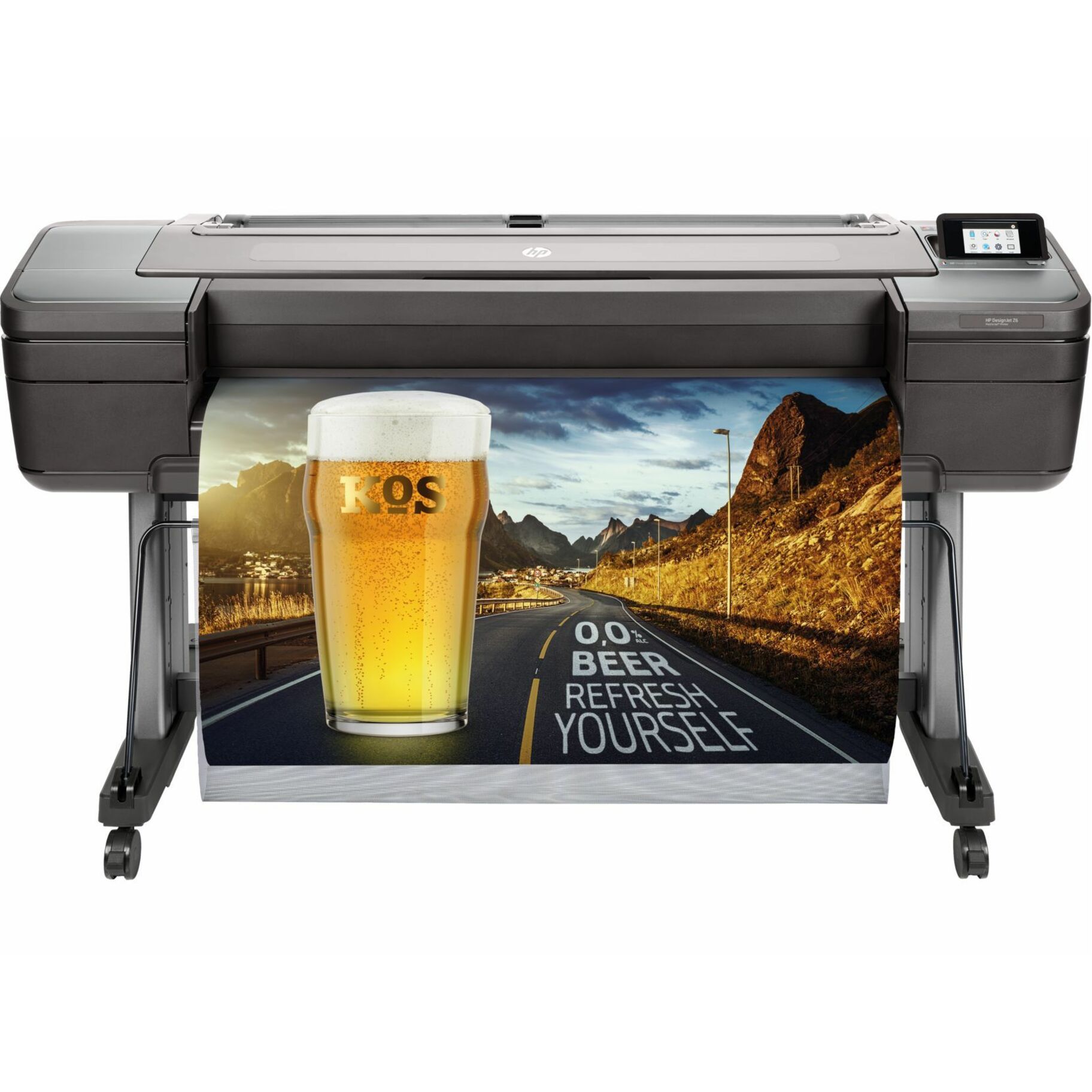HP Designjet Z6 PostScript Inkjet Large Format Printer - 44" Print Width - Color - 6 Color(s) - 916 ft²/h Color Speed - 2400 x 1200 dpi - USB - Ethernet - Roll Paper, Photo Paper, Fine Art Paper, Adhesive Paper, Bond Paper, Coated Paper, Backlit - Floor Standing Supported