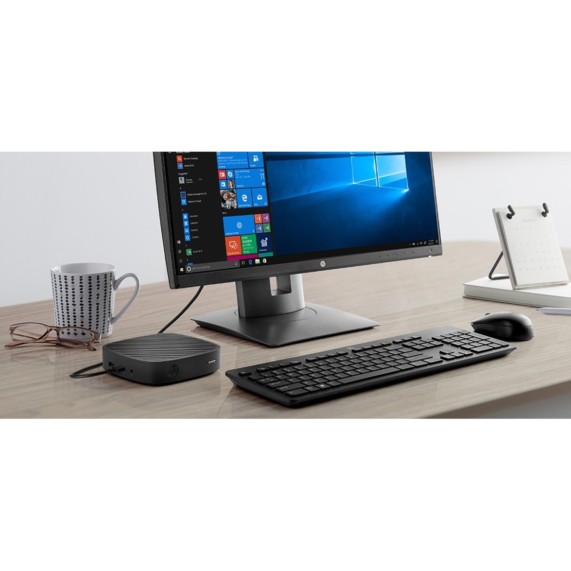 HP t430 Thin Client Celeron N4000 Dual-core (2 Core) 1.10 GHz - DDR4 SDRAM - Gigabit Ethernet - HDMI - DisplayPort - Network (RJ-45) - 4 Total USB Port(s) - 2 USB 3.1 Port(s) - USB Type-C - 45 W — alternate image4