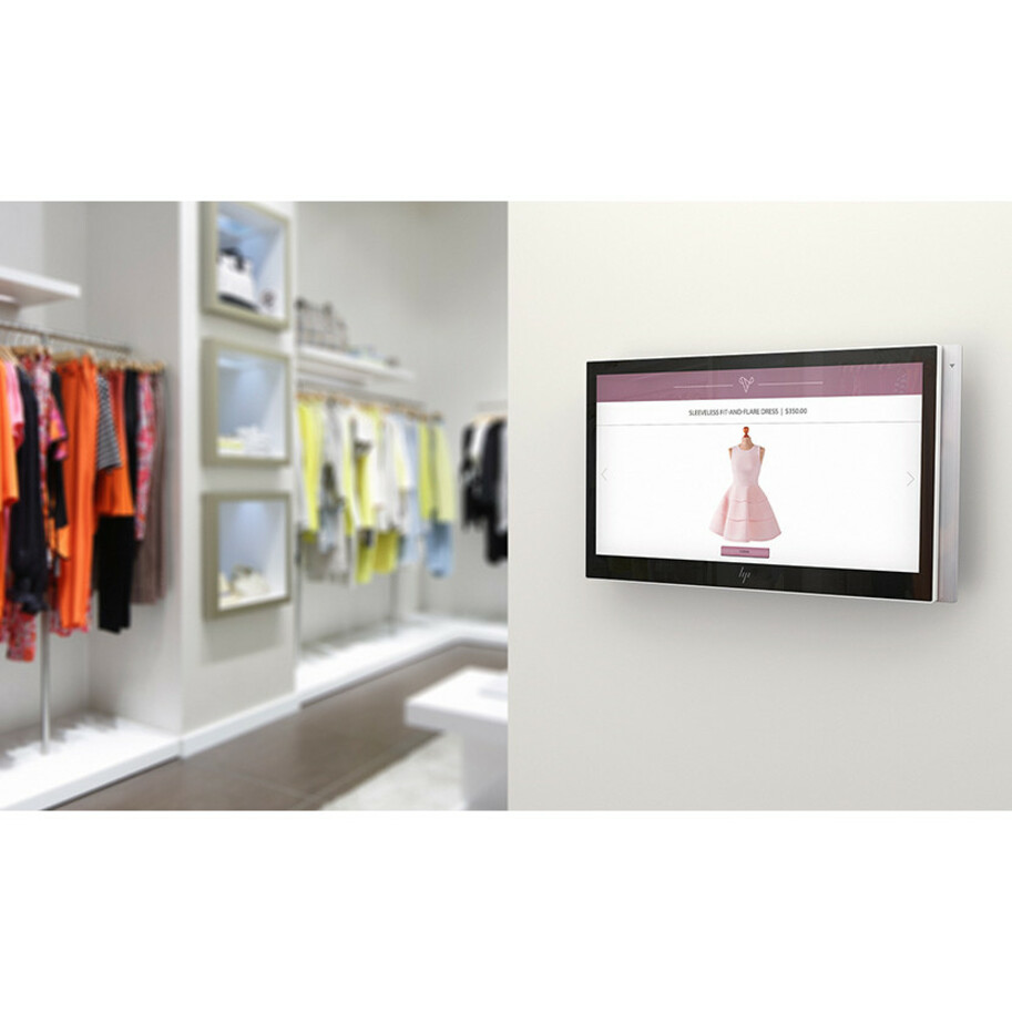 HP ElitePOS 10TW LCD Touchscreen Monitor - 16:10 - 25 ms - 10.1" Viewable - Projected Capacitive - Multi-touch Screen - 1280 x 800 - WXGA - 16.1 Million Colors - 500 Nit - LED Backlight - USB Type-C - Ceramic White - 3 Year — alternate image5