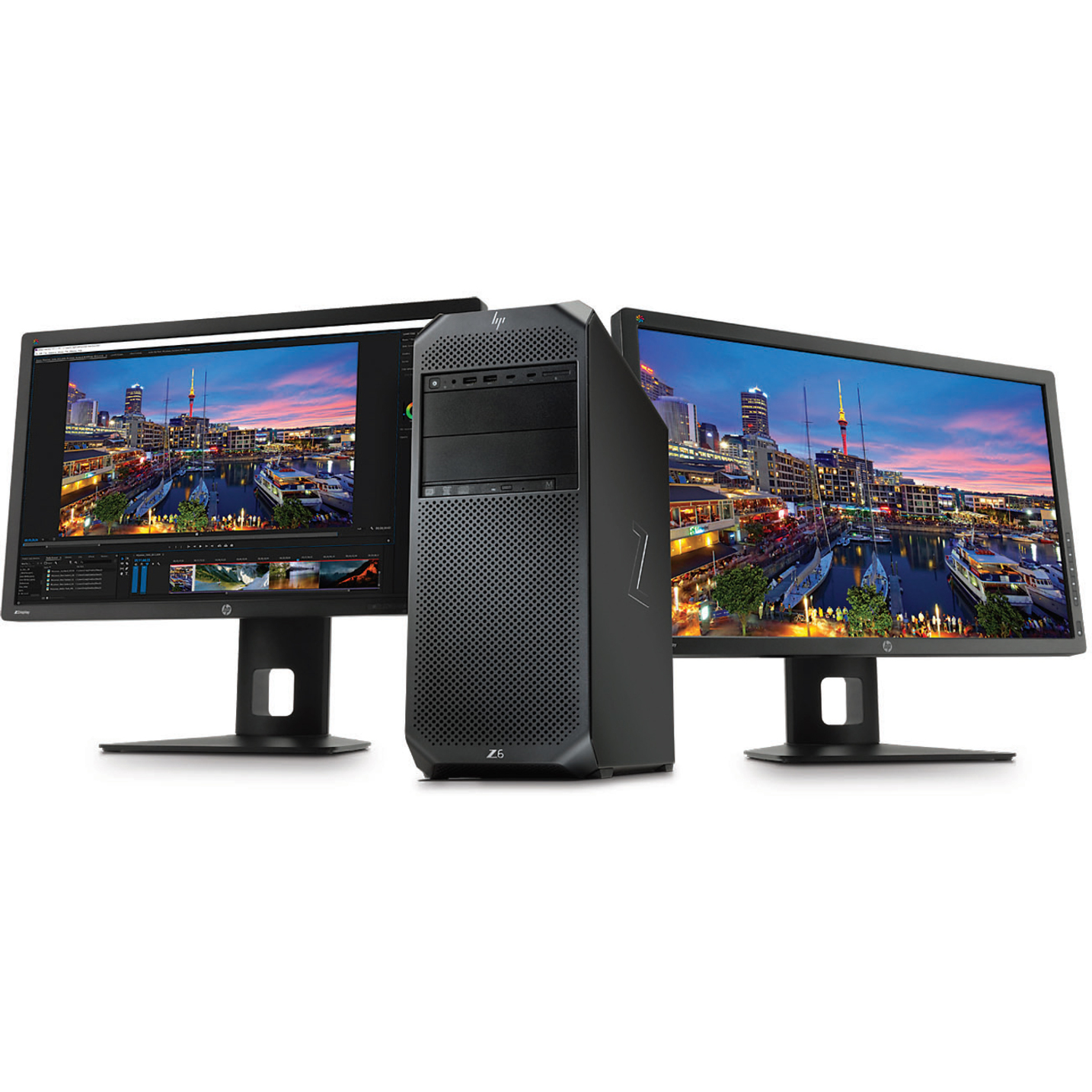 HP Z6 G4 Workstation - Xeon Silver 4108 - 32 GB - 512 GB SSD - Mini-tower - Black - Windows 10 Pro 64-bit - Serial ATA/600 Controller - 0, 1, 5, 10 RAID Levels - Gigabit Ethernet — alternate image4