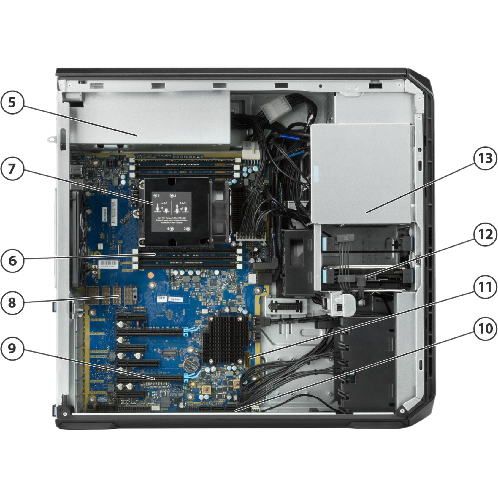 HP Z6 G4 Workstation - Xeon Silver 4108 - 32 GB - 512 GB SSD - Mini-tower - Black - Windows 10 Pro 64-bit - Serial ATA/600 Controller - 0, 1, 5, 10 RAID Levels - Gigabit Ethernet — alternate image5