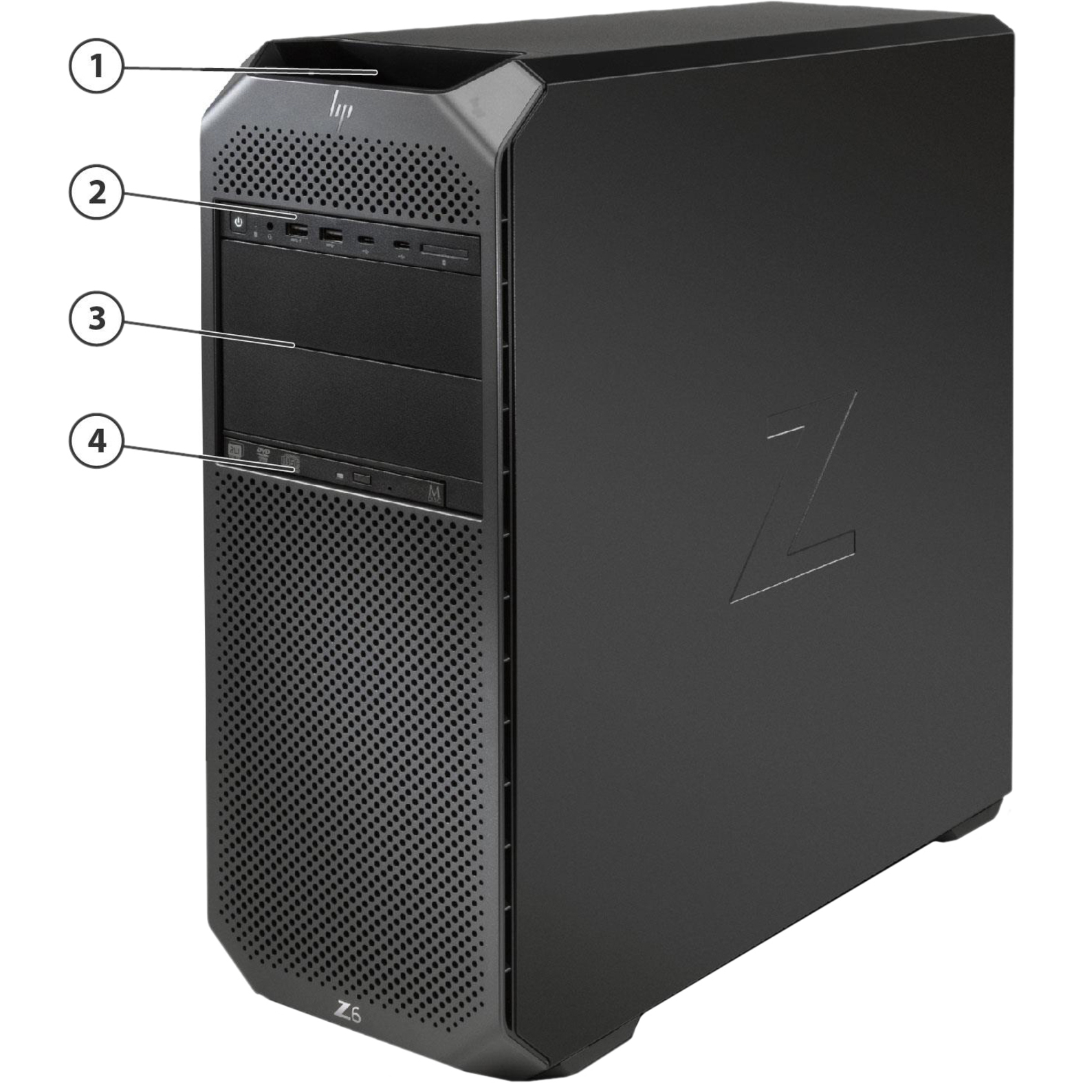 HP Z6 G4 Workstation - Xeon Silver 4108 - 32 GB - 512 GB SSD - Mini-tower - Black - Windows 10 Pro 64-bit - Serial ATA/600 Controller - 0, 1, 5, 10 RAID Levels - Gigabit Ethernet — alternate image6