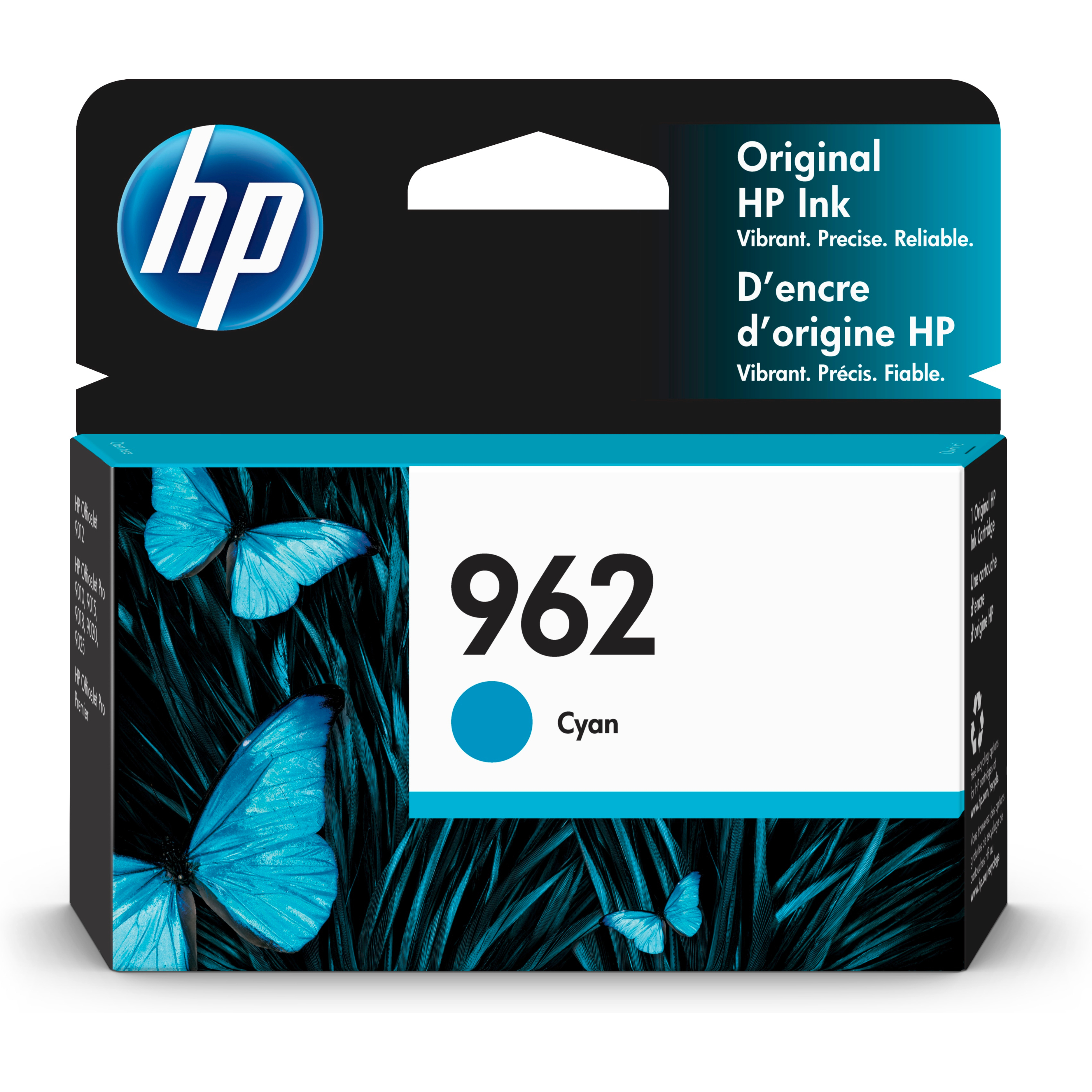 HP 962 Original Inkjet Ink Cartridge - Cyan - 1 Each - 700 Pages