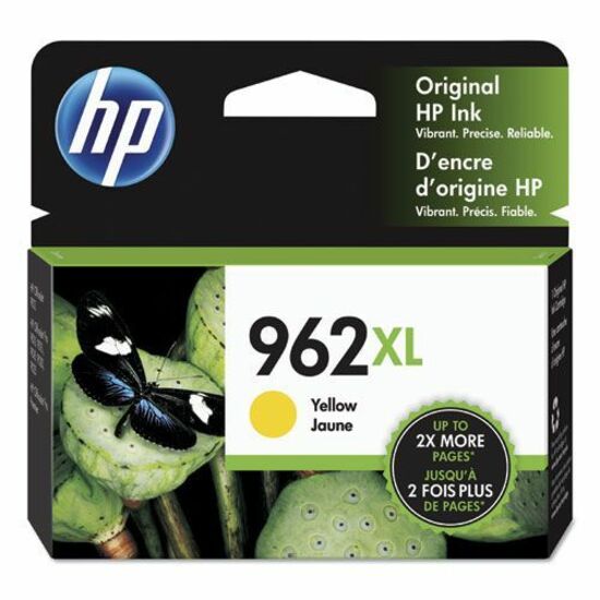 HP 962XL Original High Yield Inkjet Ink Cartridge - Yellow - 1 Each - 1600 Pages