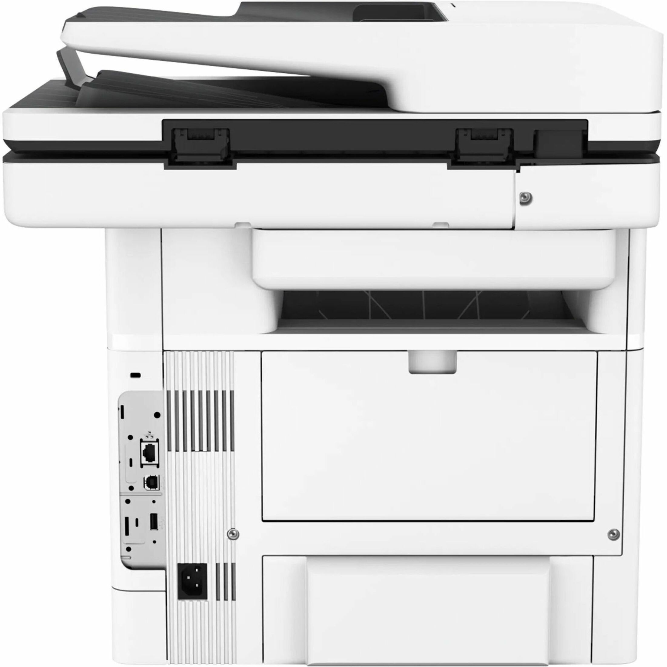 HP LaserJet M528 M528dn Laser Multifunction Printer-Monochrome-Copier/Scanner-43 ppm Mono Print-1200x1200 Print-Automatic Duplex Print-150000 Pages Monthly-650 sheets Input-Color Scanner-600 Optical Scan-Gigabit Ethernet - Copier/Printer/Scanner - 43 ppm Mono Print - 1200 x 1200 dpi Print - Automatic Duplex Print - Up to 150000 Pages Monthly - 650 sheets Input - Color Scanner - 600 dpi Optical Scan - Gigabit Ethernet - USB - For Plain Paper Print — rearmaximum