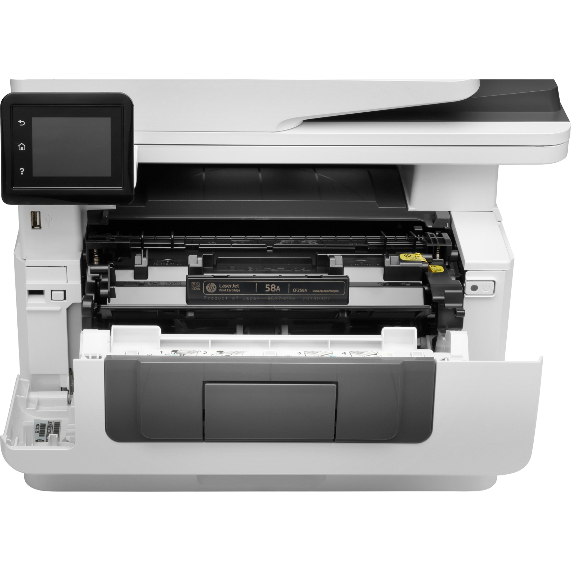 HP LaserJet Pro M428 M428fdw Laser Multifunction Printer-Monochrome-Copier/Fax/Scanner-40 ppm Mono Print-4800x600 dpi Print-Automatic Duplex Print-80000 Pages-350 sheets Input-Color Flatbed Scanner-1200 dpi Optical Scan-Wireless LAN-Mopria - Copier/Fax/Printer/Scanner - 40 ppm Mono Print - 4800 x 600 dpi Print - Automatic Duplex Print - Up to 80000 Pages Monthly - 350 sheets Input - Color Flatbed Scanner - 1200 dpi Optical Scan - Monochrome Fax - Gigabit Ethernet - Wireless LAN - HP ePrint, — alternate image1
