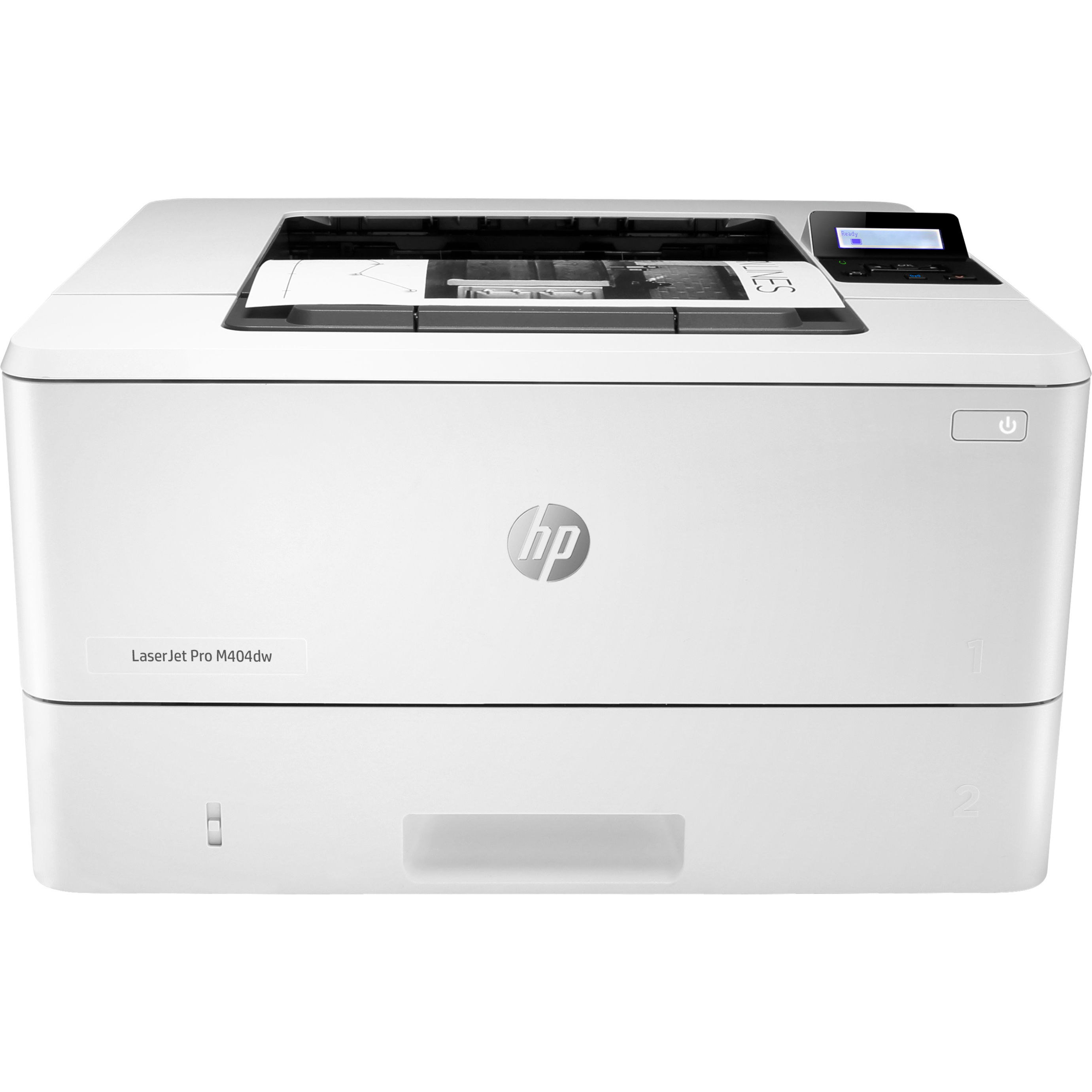 HP LaserJet Pro M404 M404dw Desktop Laser Printer - Monochrome - 40 ppm Mono - 1200 dpi Print - Automatic Duplex Print - 350 Sheets Input - Ethernet - Wireless LAN - HP ePrint, Apple AirPrint, Mopria, Wi-Fi Direct, Google Cloud Print - 80000 Pages Duty Cycle - Plain Paper Print - Gigabit Ethernet - USB