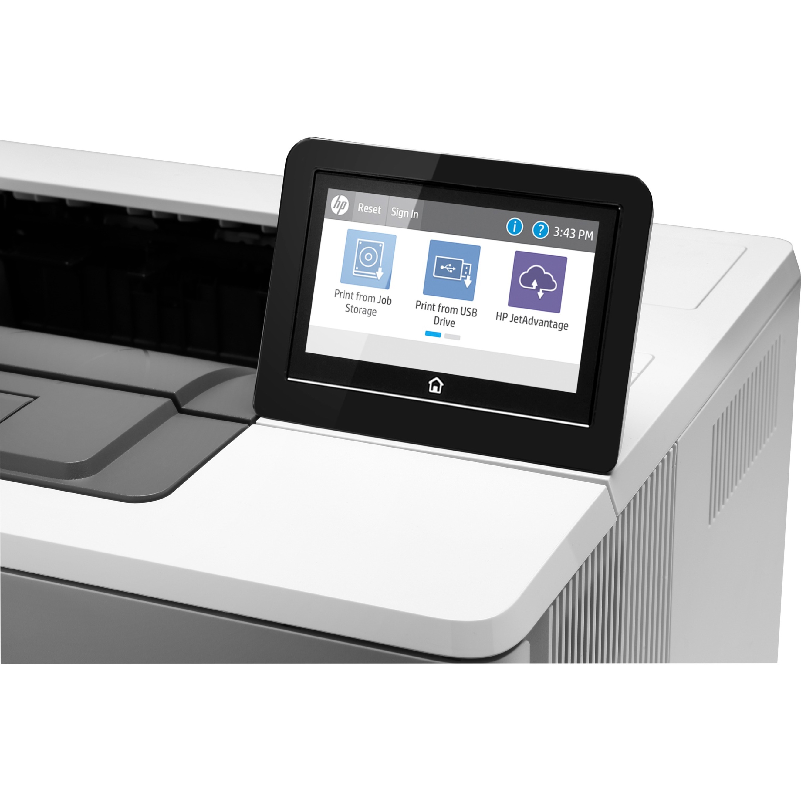HP LaserJet Enterprise M507 M507x Desktop Laser Printer - Monochrome - 45 ppm Mono - 1200 x 1200 dpi Print - Automatic Duplex Print - 1200 Sheets Input - Ethernet - Wireless LAN - Apple AirPrint, Google Cloud Print, HP ePrint, Mopria, Wi-Fi Direct - 150000 Pages Duty Cycle - Plain Paper Print - Gigabit Ethernet - USB — alternate image2