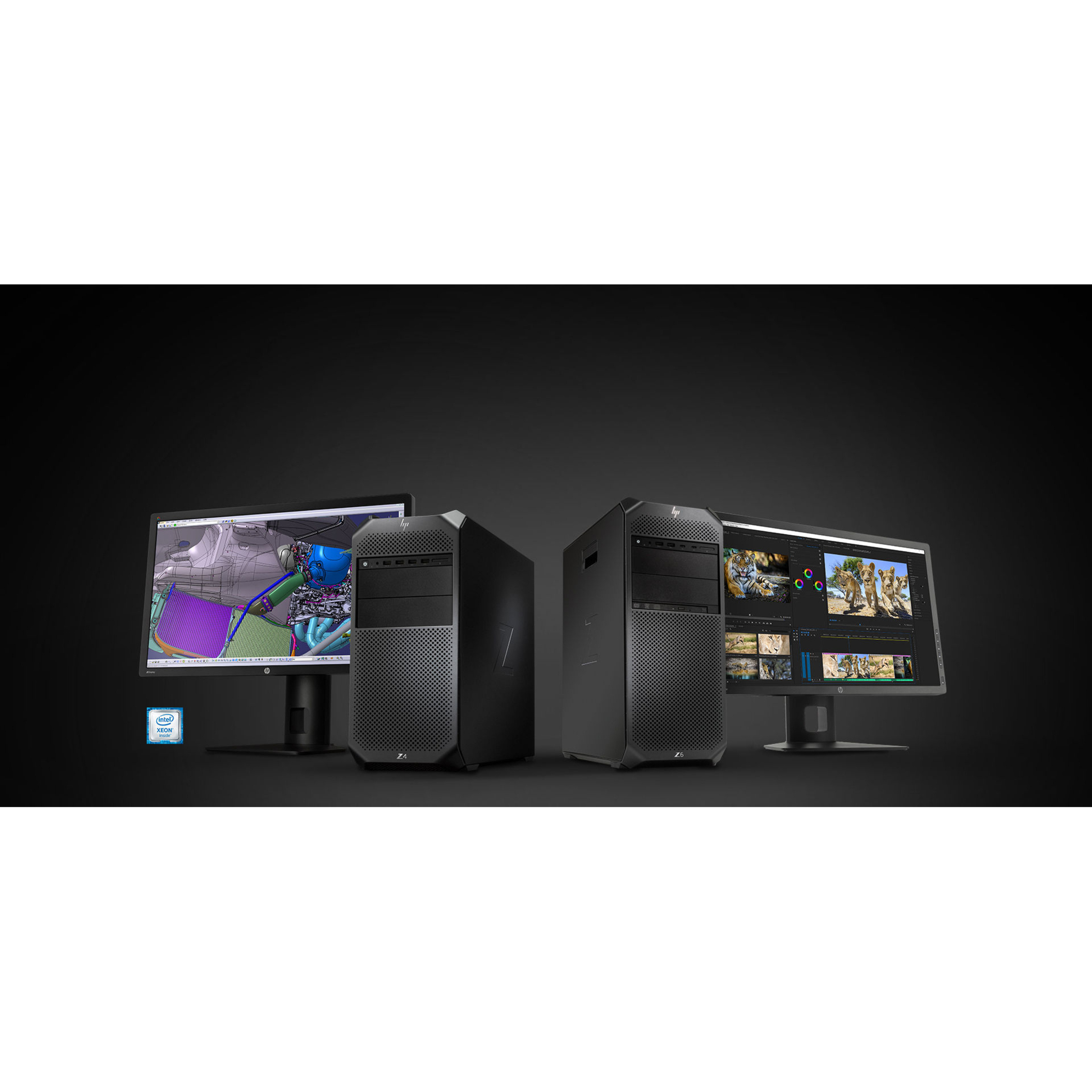 HP Z4 G4 Workstation - 1 Xeon W-2102 - 32 GB - 500 GB HDD - Mini-tower - Black - Windows 10 Pro - Serial ATA/600 Controller - 0, 1, 5, 10 RAID Levels - Gigabit Ethernet — alternate image3