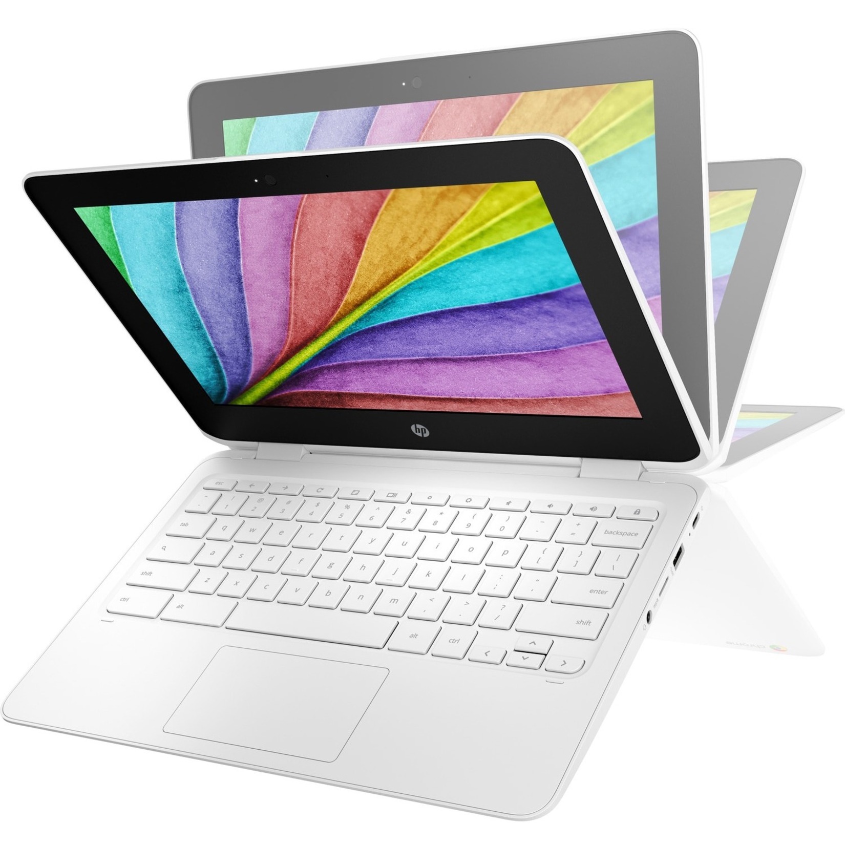 HP Chromebook x360 11 G2 EE 11.6" Touchscreen Convertible 2 in 1 Chromebook - Intel Celeron N4000 - 4 GB - 32 GB Flash Memory - English Keyboard - 1366 x 768 - ChromeOS - Intel UHD Graphics 600 - In-plane Switching (IPS) Technology, BrightView - 11.50 Hours Battery Run Time