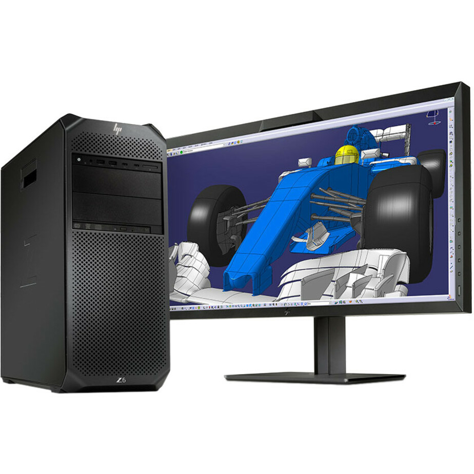 HP Z6 G4 Workstation - Xeon Gold 6128 - 16 GB - 256 GB SSD - Mini-tower - Black - Windows 10 Pro 64-bit - Serial ATA/600 Controller - 0, 1, 5, 10 RAID Levels - Gigabit Ethernet — alternate image4
