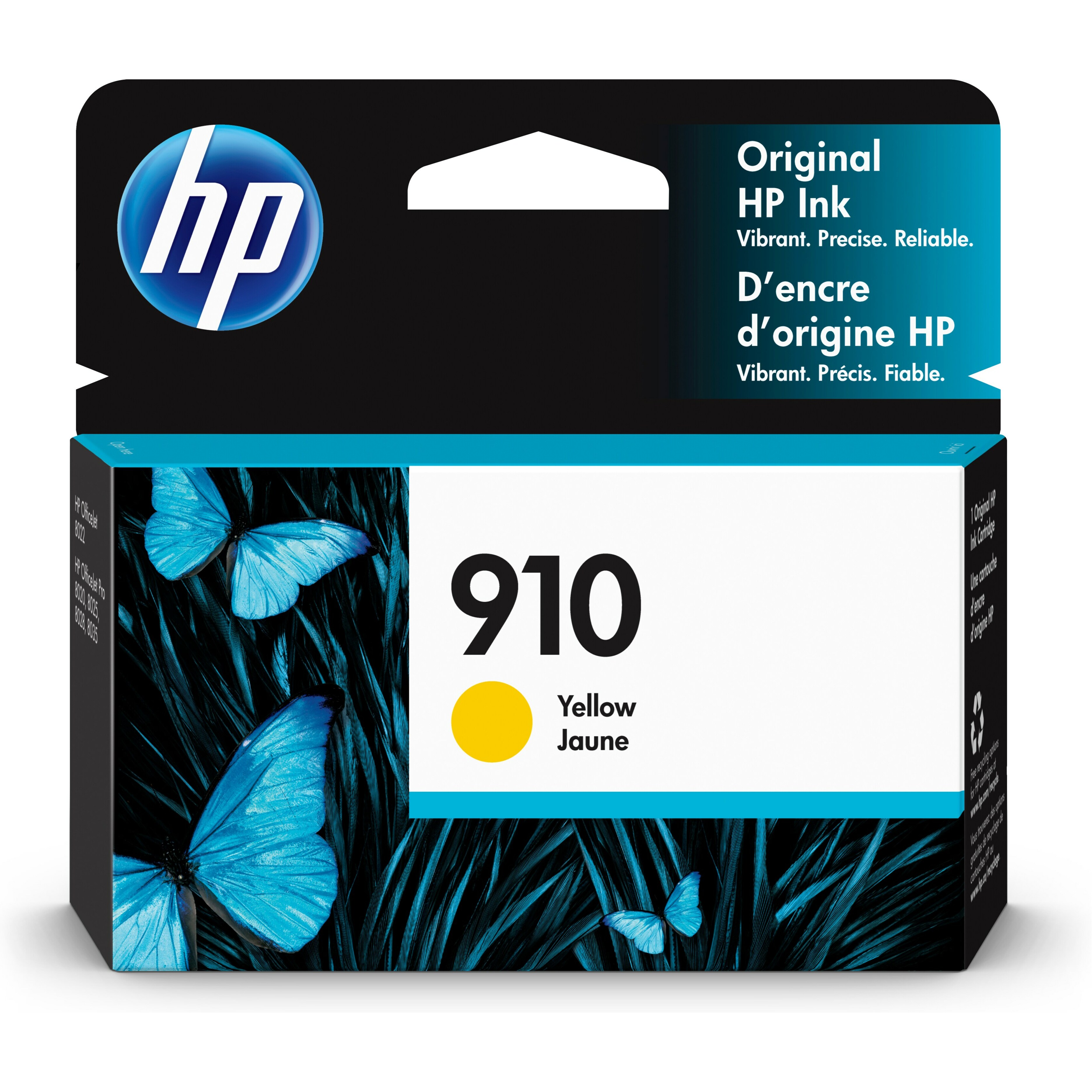 HP 910 Original Standard Yield Inkjet Ink Cartridge - Yellow - 1 Each - 315 Pages