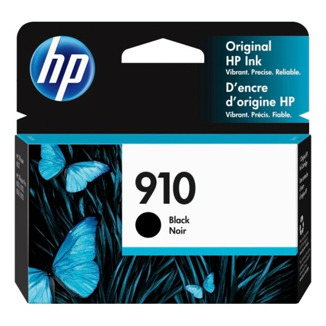 HP 910 Original Standard Yield Inkjet Ink Cartridge - Black - 1 Each - 300 Pages