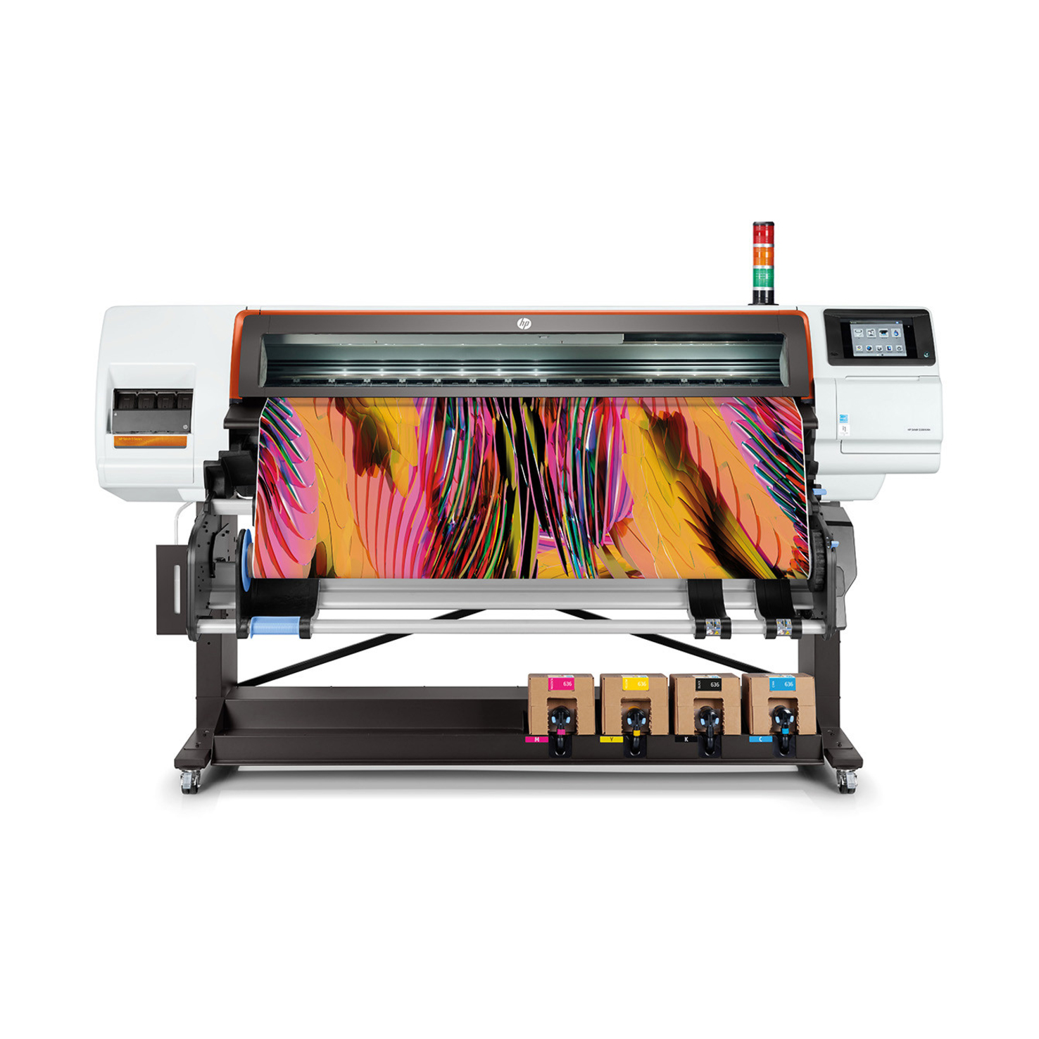 HP Stitch S500 Dye Sublimation Large Format Printer - 64" Print Width - Color - 4 Color(s) - 1184 ft²/h Color Speed - 1200 x 1200 dpi - Ethernet - Roll Paper, Sublimation Film, Sublimation Polyester Fabric, Sublimation Transfer Paper - Floor Standing Supported