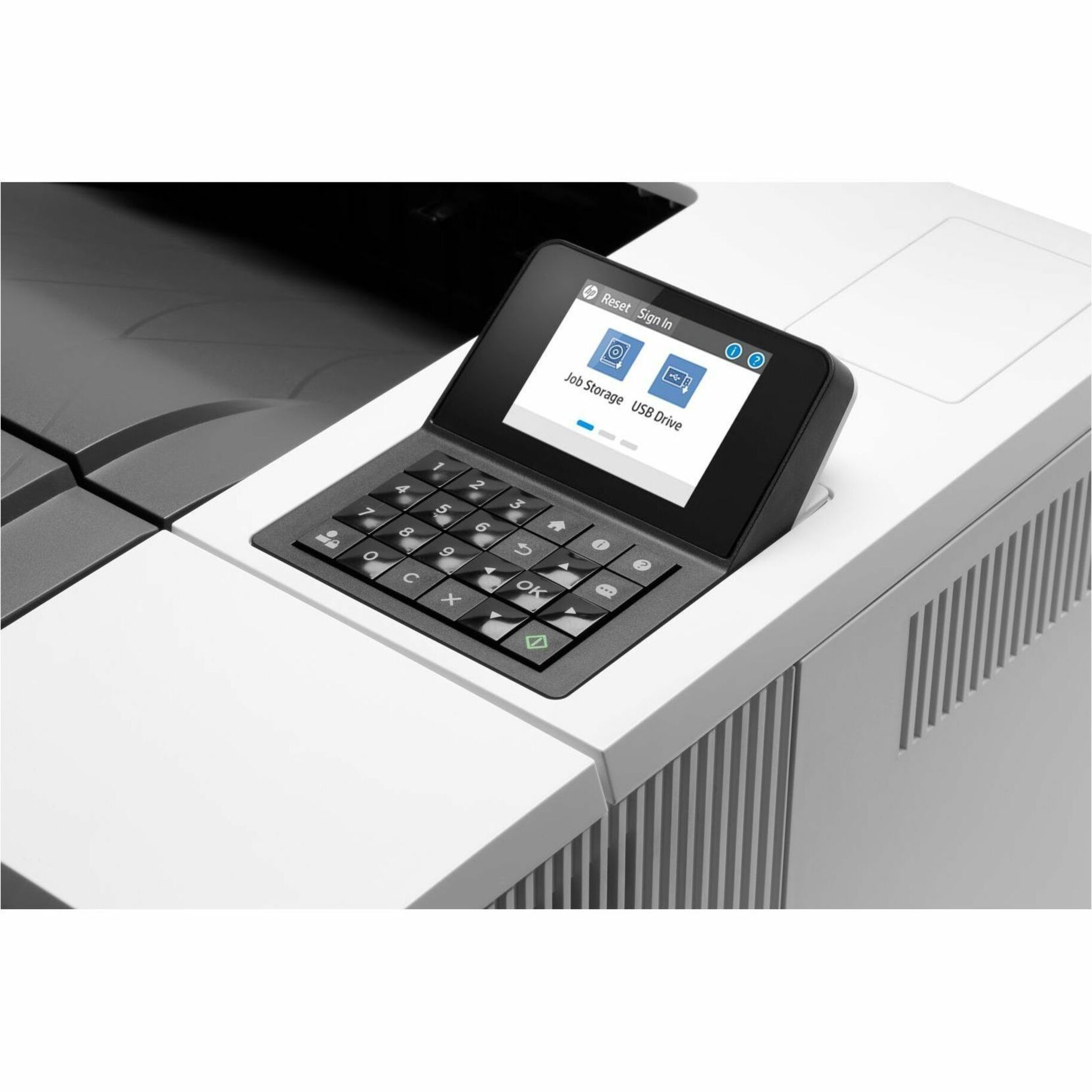 HP LaserJet Enterprise M507 M507n Desktop Laser Printer - Monochrome - 45 ppm Mono - 1200 x 1200 dpi Print - Manual Duplex Print - 650 Sheets Input - Ethernet - 150000 Pages Duty Cycle - Plain Paper Print - Gigabit Ethernet - USB — alternate image1