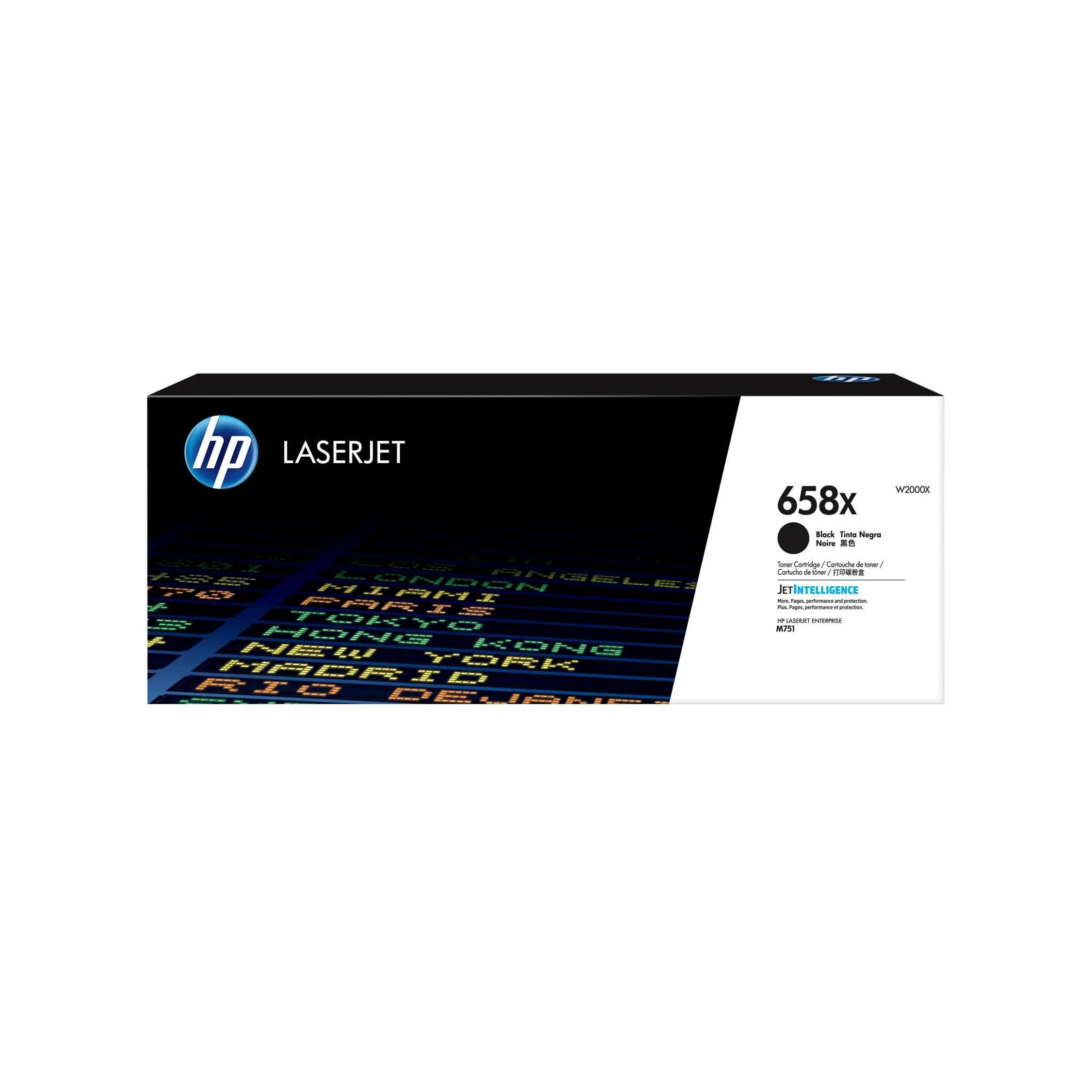 HP 658X (W2000X) Original High Yield Laser Toner Cartridge - Black - 1 Each - 33000 Pages