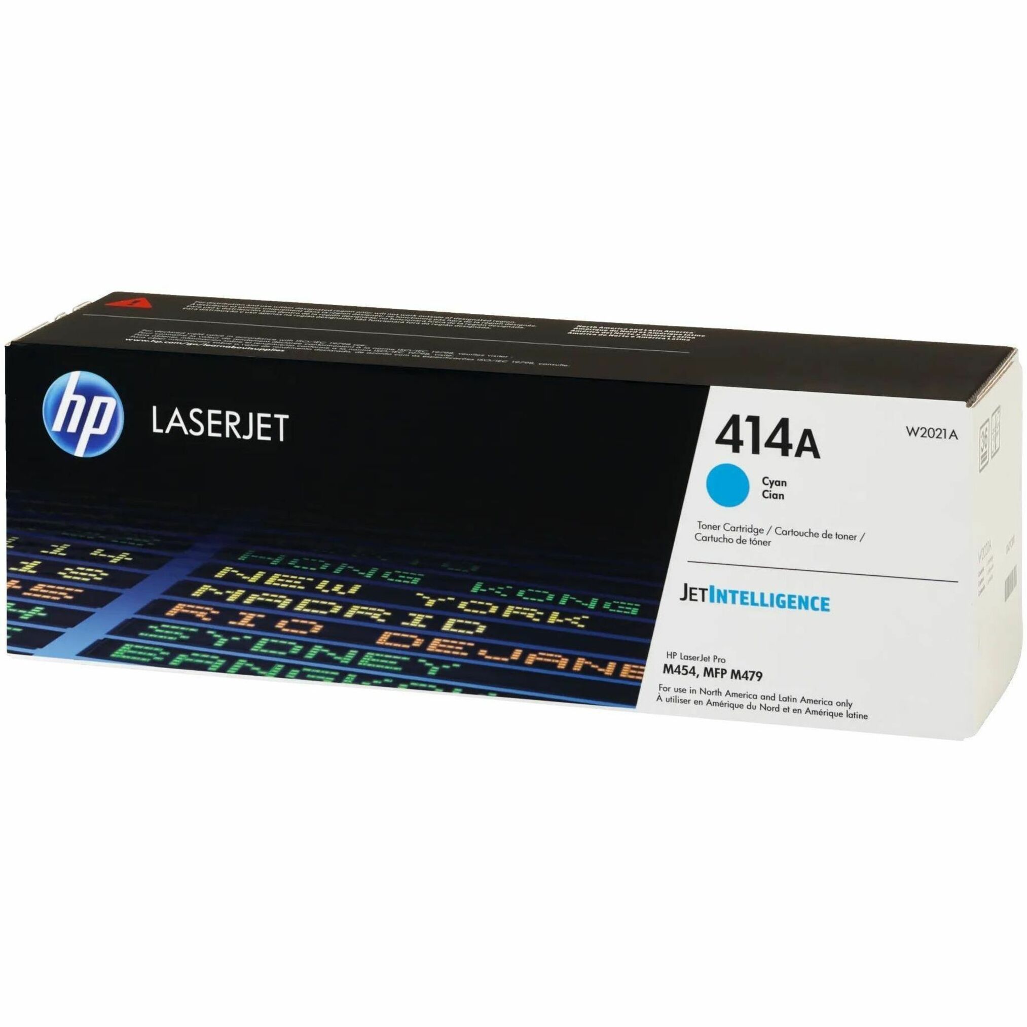 HP 414A (W2021A) Original Laser Toner Cartridge - Cyan - 1 Each - 2100 Pages — alternate image1