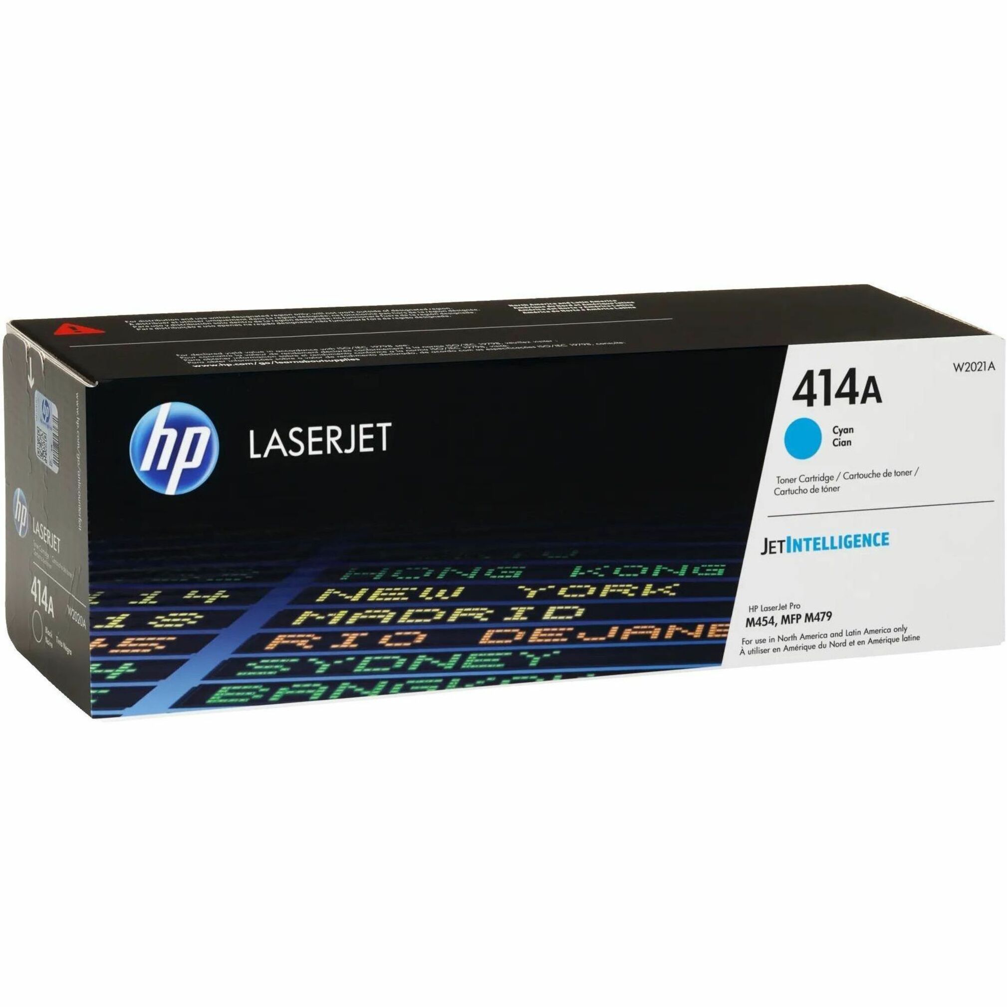HP 414A (W2021A) Original Laser Toner Cartridge - Cyan - 1 Each - 2100 Pages — alternate image2