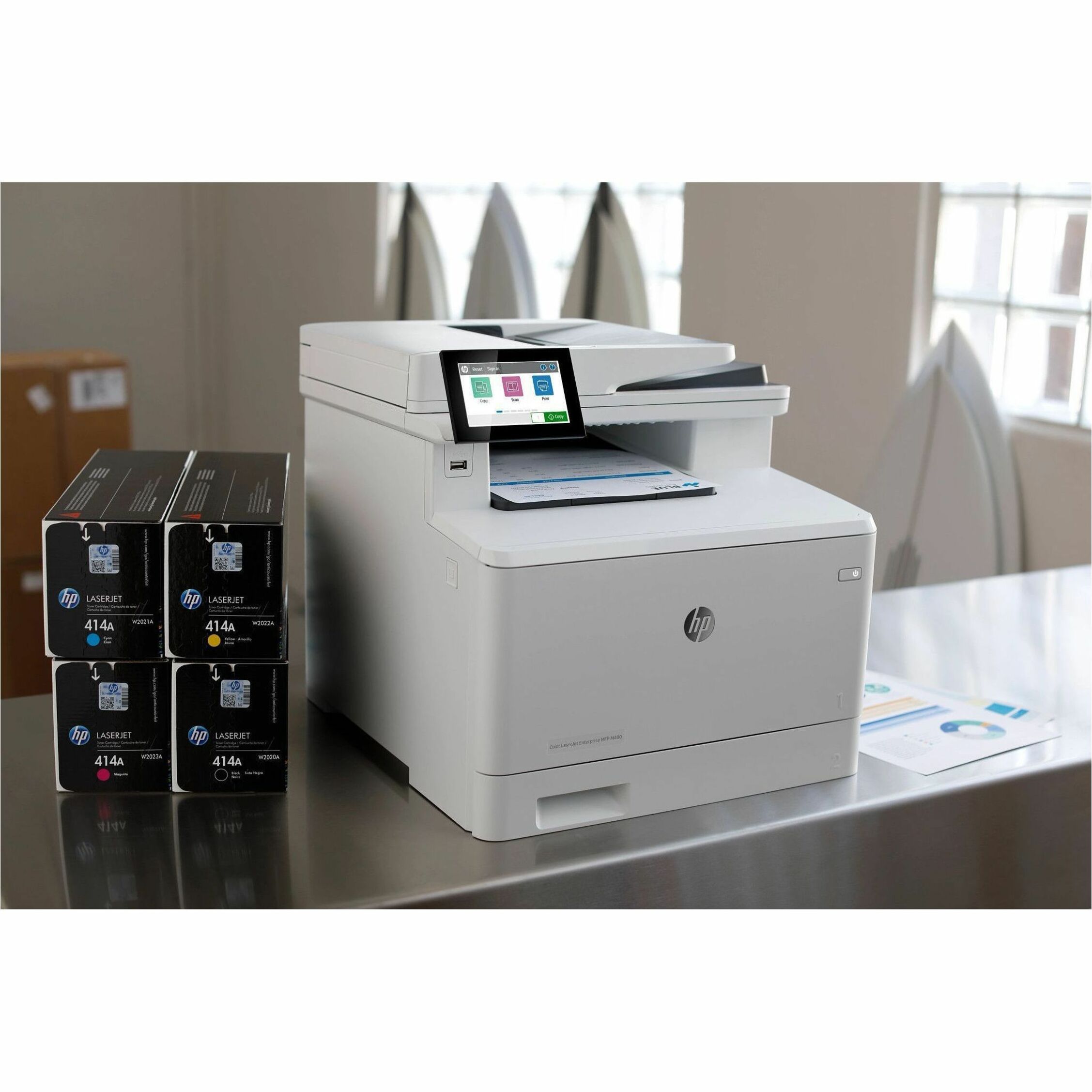 HP 414A (W2021A) Original Laser Toner Cartridge - Cyan - 1 Each - 2100 Pages — alternate image21