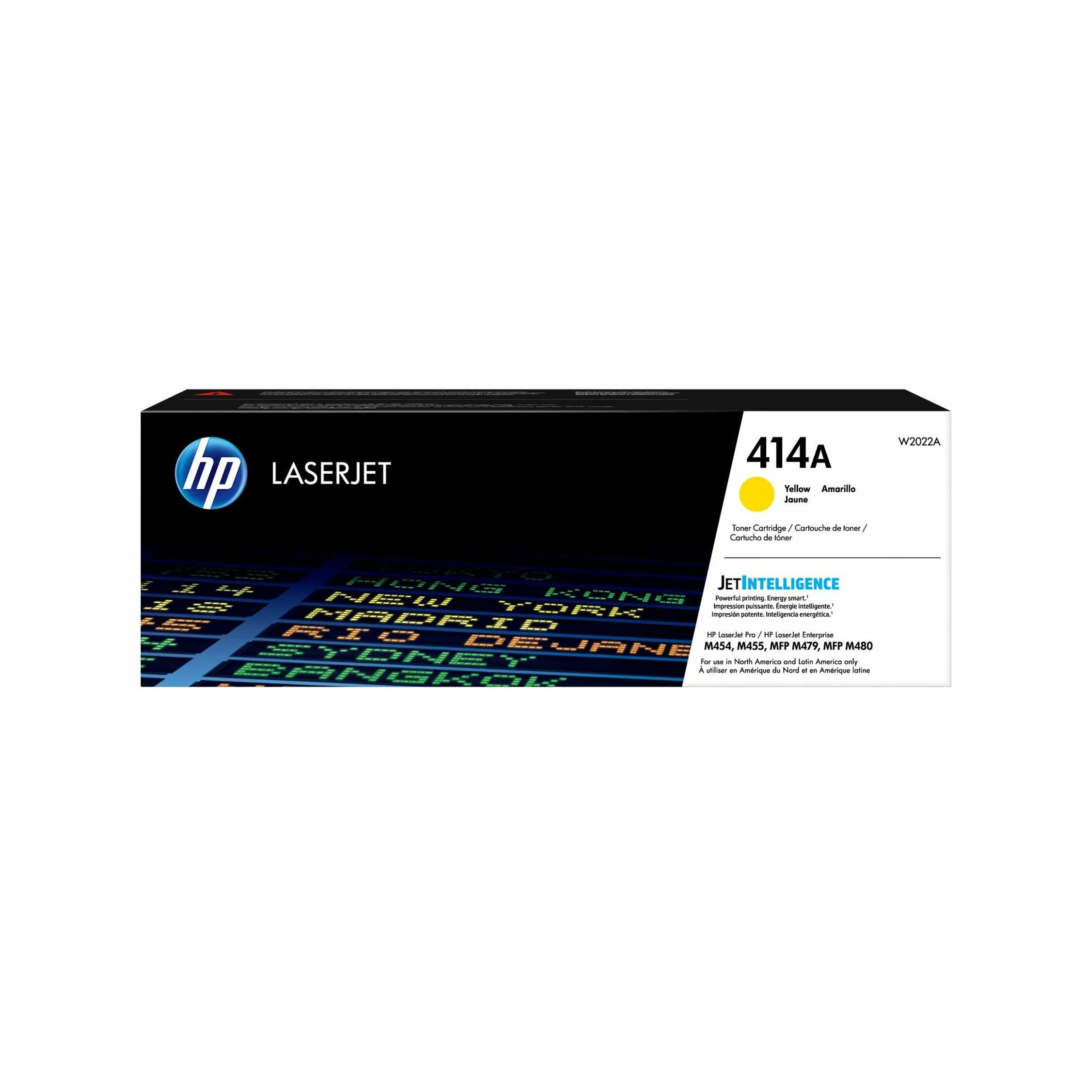 HP 414A (W2022A) Original Laser Toner Cartridge - Yellow - 1 Each - 2100 Pages