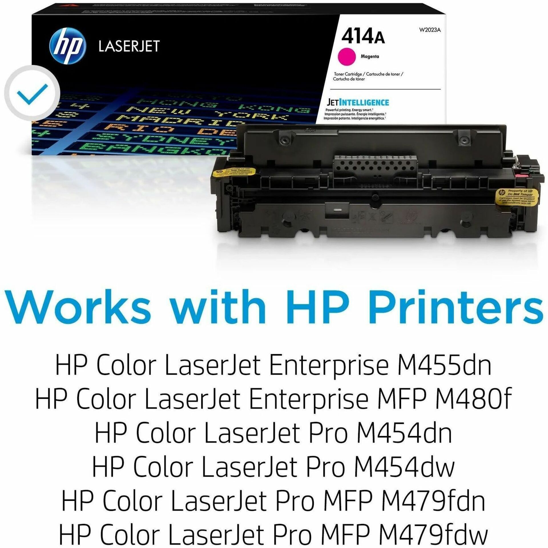 HP 414A (W2023A) Original Laser Toner Cartridge - Magenta - 1 Each - 2100 Pages — alternate image3