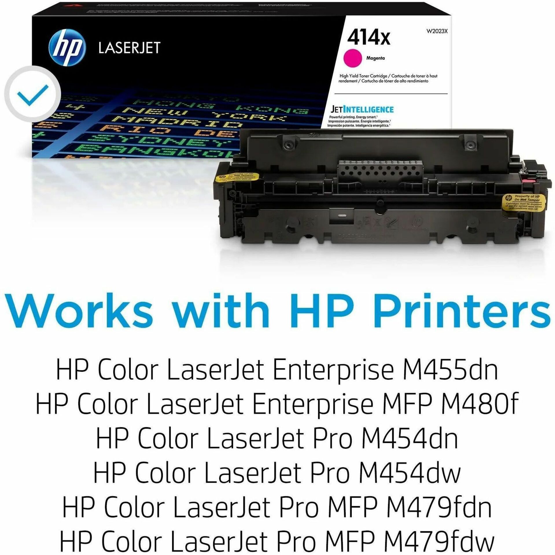 HP 414X (W2023X) Original High Yield Laser Toner Cartridge - Magenta - 1 Each - 6000 — alternate image1
