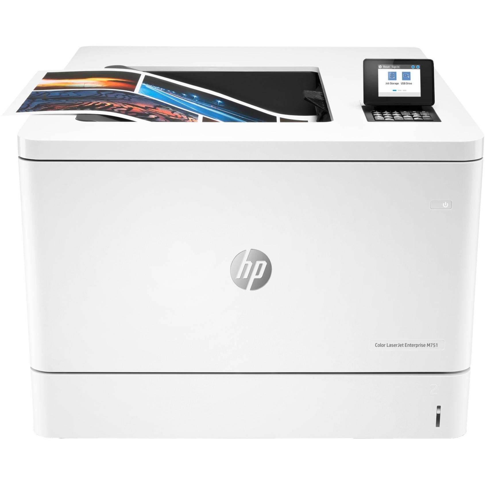 HP LaserJet Enterprise M751 M751dn Desktop Laser Printer - Color - 40 ppm Mono / 40 ppm Color - 1200 x 1200 dpi Print - Automatic Duplex Print - 650 Sheets Input - Ethernet - 150000 Pages Duty Cycle - Plain Paper Print - Gigabit Ethernet - USB