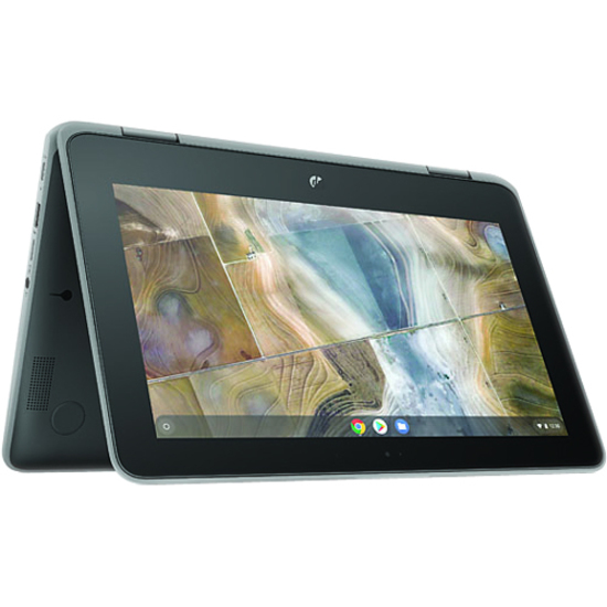 HP Chromebook x360 11 G2 EE 11.6" Touchscreen Convertible 2 in 1 Chromebook - Intel Celeron N4100 - 4 GB - 32 GB Flash Memory - English Keyboard - 1366 x 768 - ChromeOS - Intel UHD Graphics 600 - In-plane Switching (IPS) Technology, BrightView - 11.50 Hours Battery Run Time — alternate image1