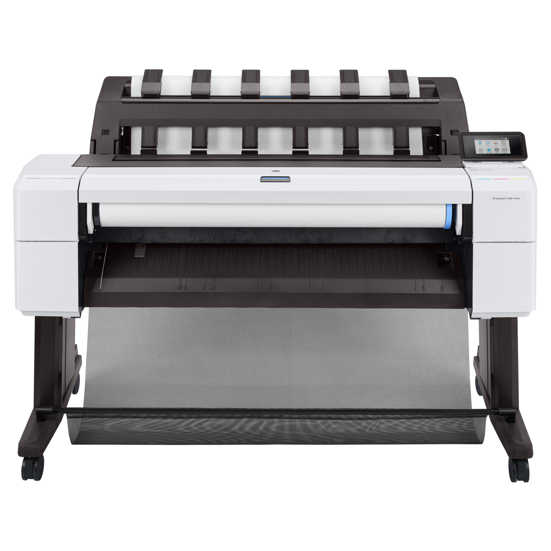 HP Designjet T1600 Inkjet Large Format Printer - 36" Print Width - Color - 5 Color(s) - 19.3 Second Color Speed - 2400 x 1200 dpi - 128 GB - Ethernet - Roll Paper, Plain Paper, Cut Sheet, Bond Paper, Coated Paper, Heavyweight Coated Paper, Super Heavyweight Plus Matte, Color Paper, Technical Paper, Tracing Paper, Translucent Bond, ... - Floor Standing Supported