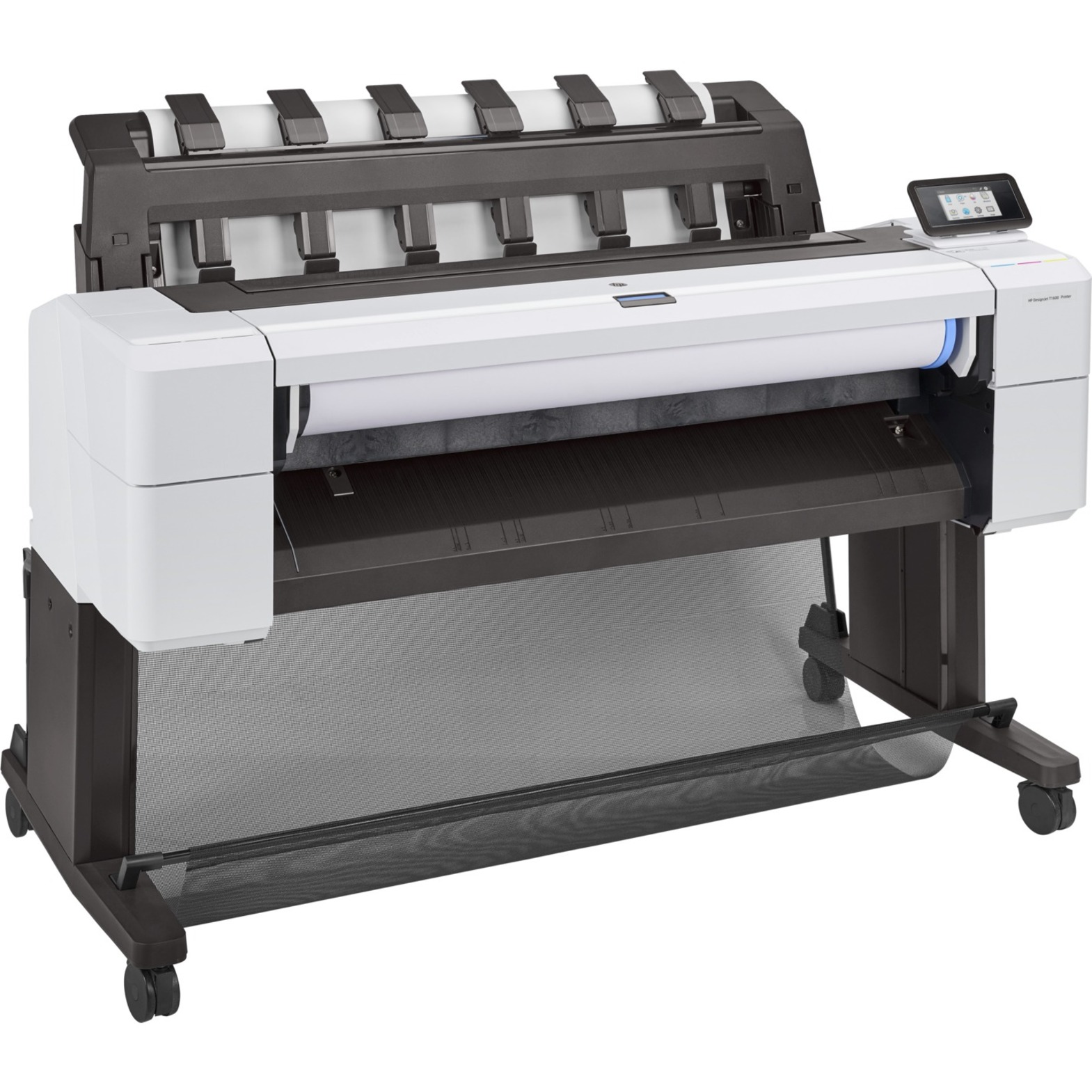 HP Designjet T1600 PostScript Inkjet Large Format Printer - 36" Print Width - Color - 5 Color(s) - 19.3 Second Color Speed - 2400 x 1200 dpi - 128 GB - USB - Ethernet - Bond Paper, Coated Paper, Heavyweight Coated Paper, Super Heavyweight Plus Matte, Color Paper, Tracing Paper, Translucent Bond, Vellum, Clear Film, Matte Film, Polyester Film, ... - Floor Standing Supported — rightmaximum